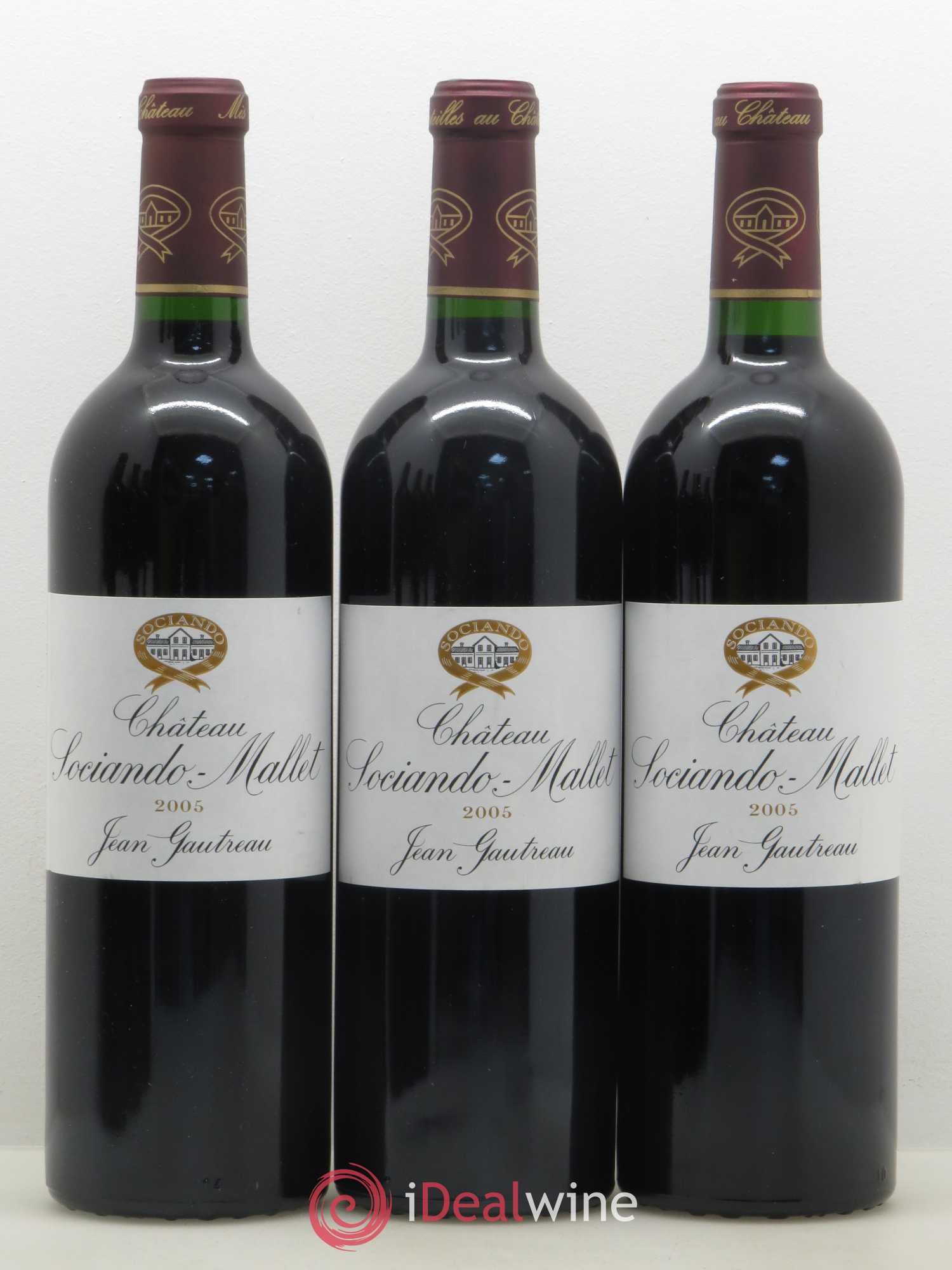 Château Sociando Mallet 2005 - Lot de 6 bouteilles - 2