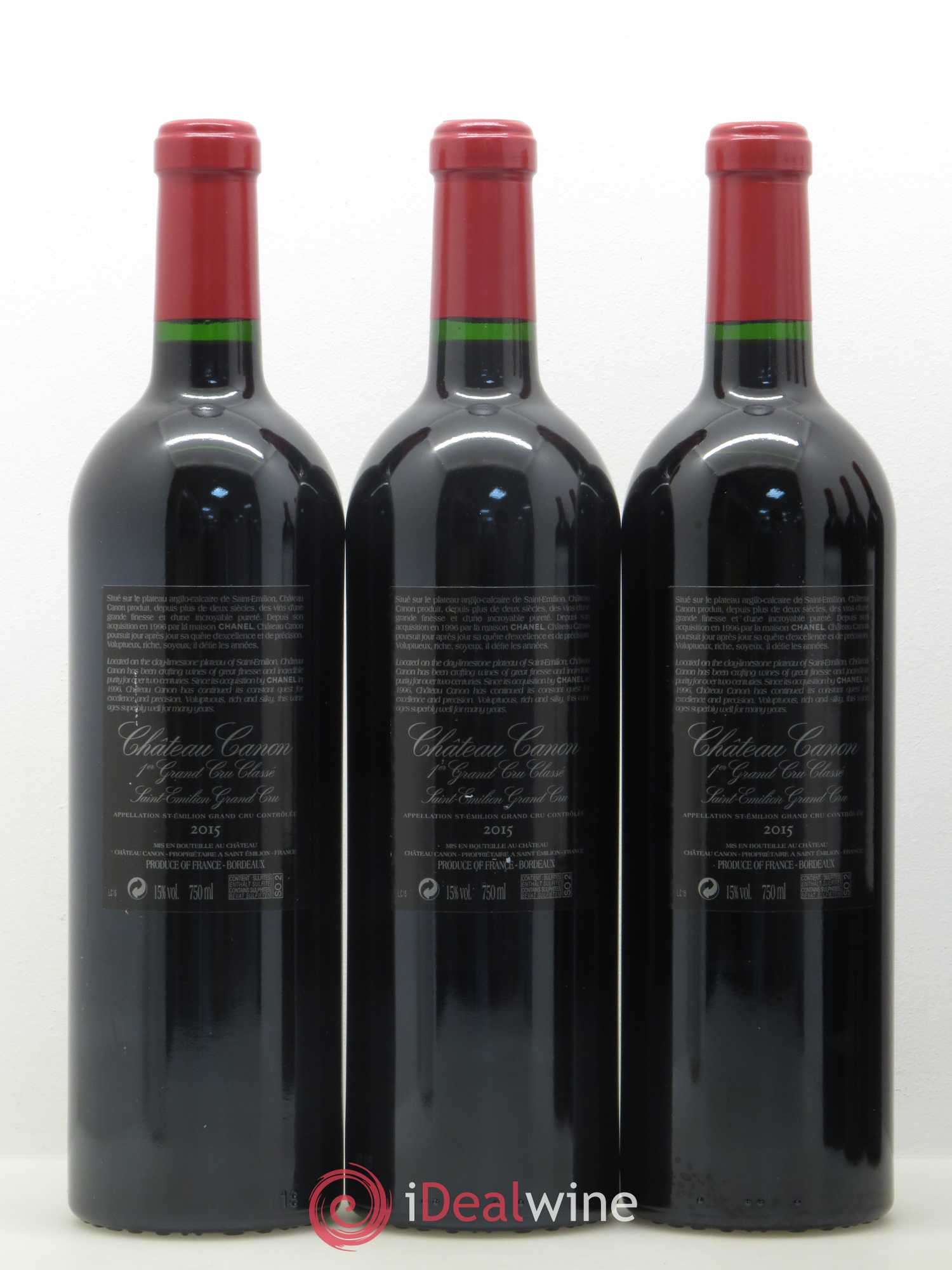 Château Canon 1er Grand Cru Classé B 2015 - Lot de 6 bouteilles - 2