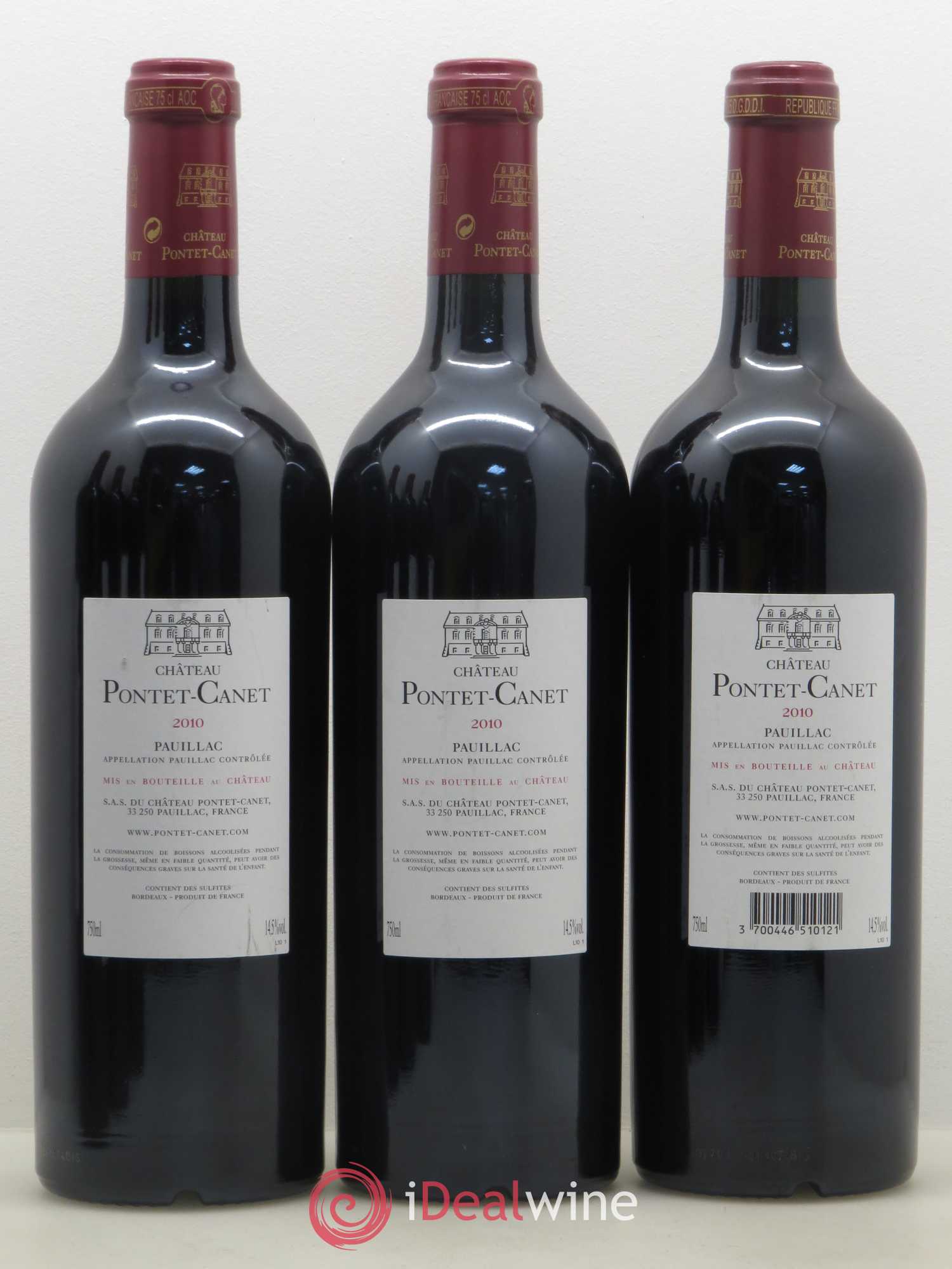 Château Pontet Canet 5ème Grand Cru Classé 2010 - Lot de 6 bouteilles - 2