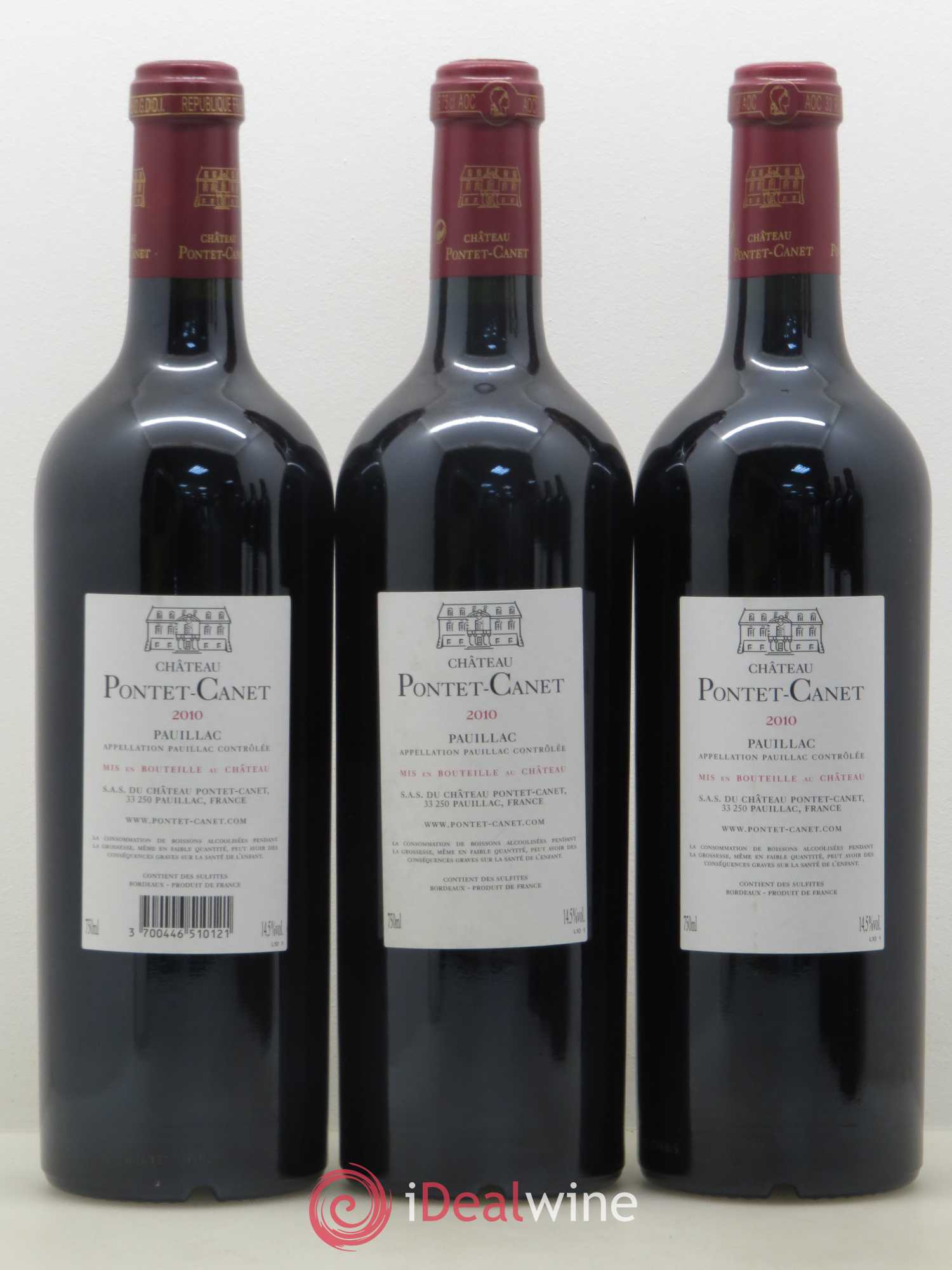 Château Pontet Canet 5ème Grand Cru Classé 2010 - Lot de 6 bouteilles - 4