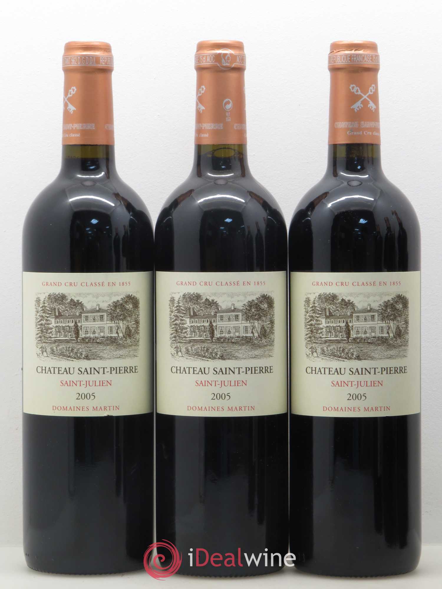 Château Saint-Pierre 4ème Grand Cru Classé 2005 - Lot de 6 bouteilles - 1