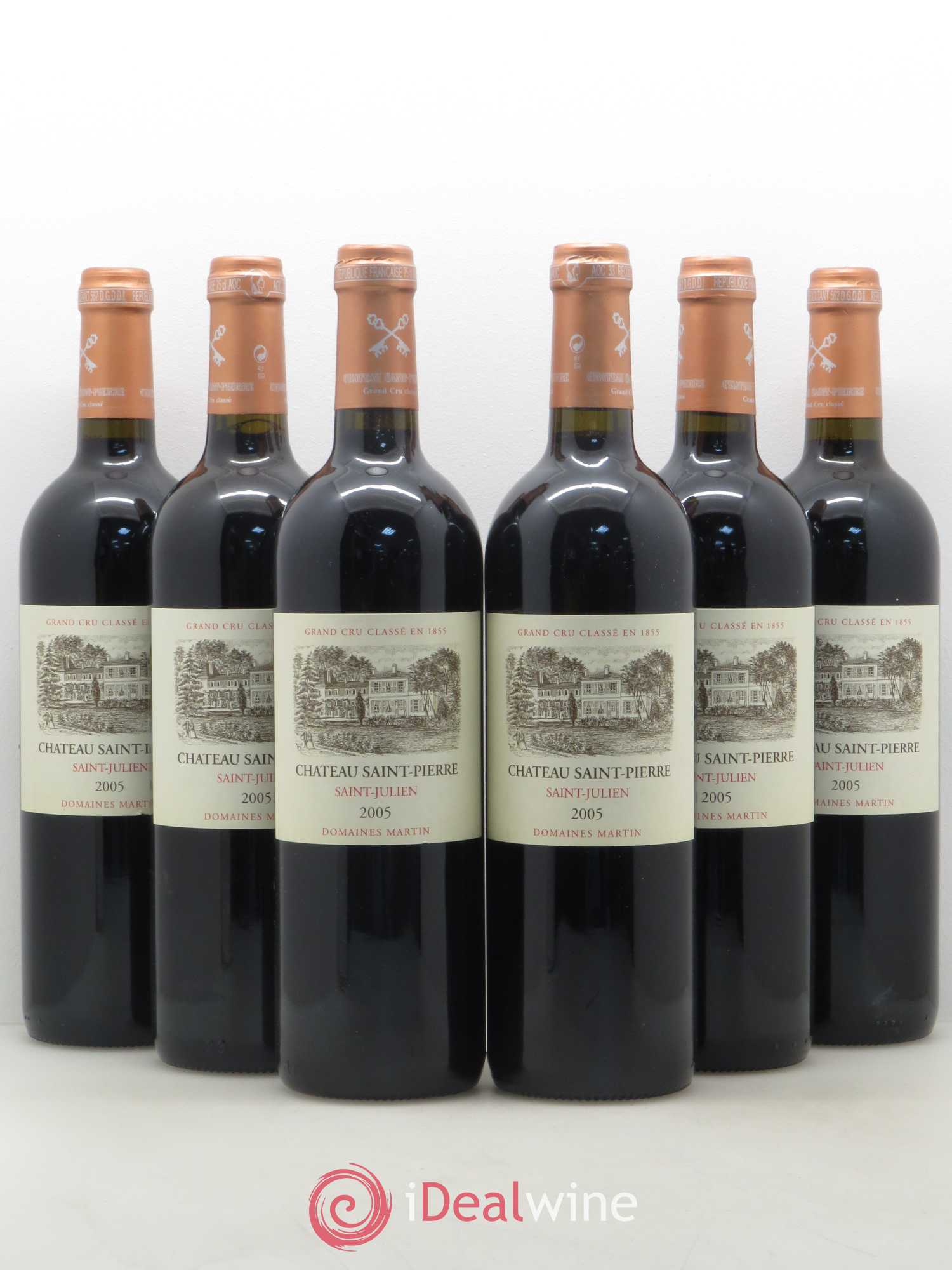Château Saint-Pierre 4ème Grand Cru Classé 2005 - Lot de 6 bouteilles - 0