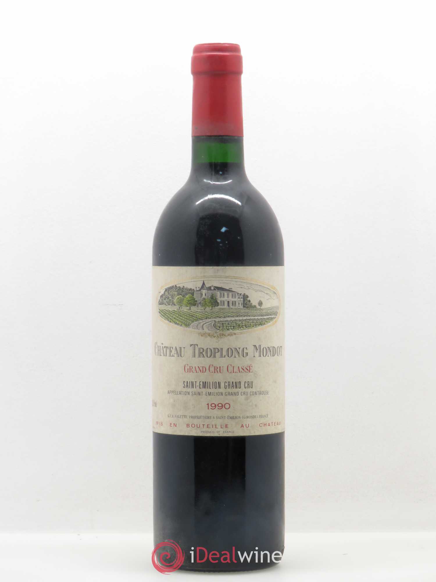 Château Troplong Mondot 1er Grand Cru Classé B 1990 - Lot de 1 bouteille - 0