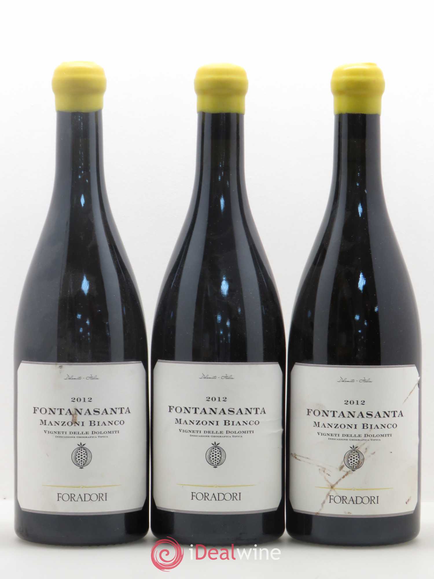 Vigneti delle Dolomiti IGT Fontanasanta Manzoni Elisabetta Foradori 2012 - Lot de 3 bouteilles - 0