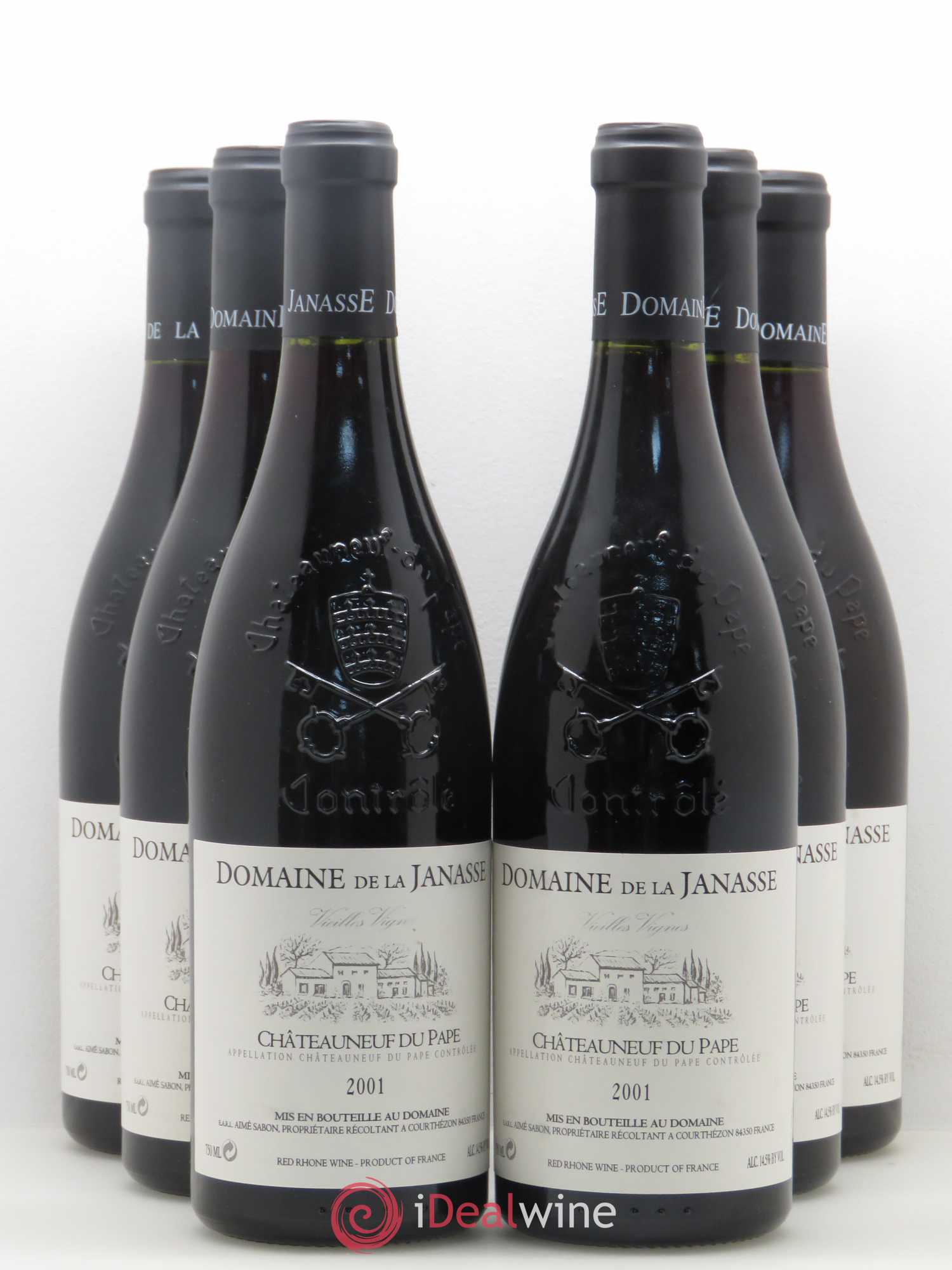 Châteauneuf-du-Pape Cuvée Vieilles Vignes La Janasse (Domaine de) 2001 - Lot de 6 bouteilles - 0