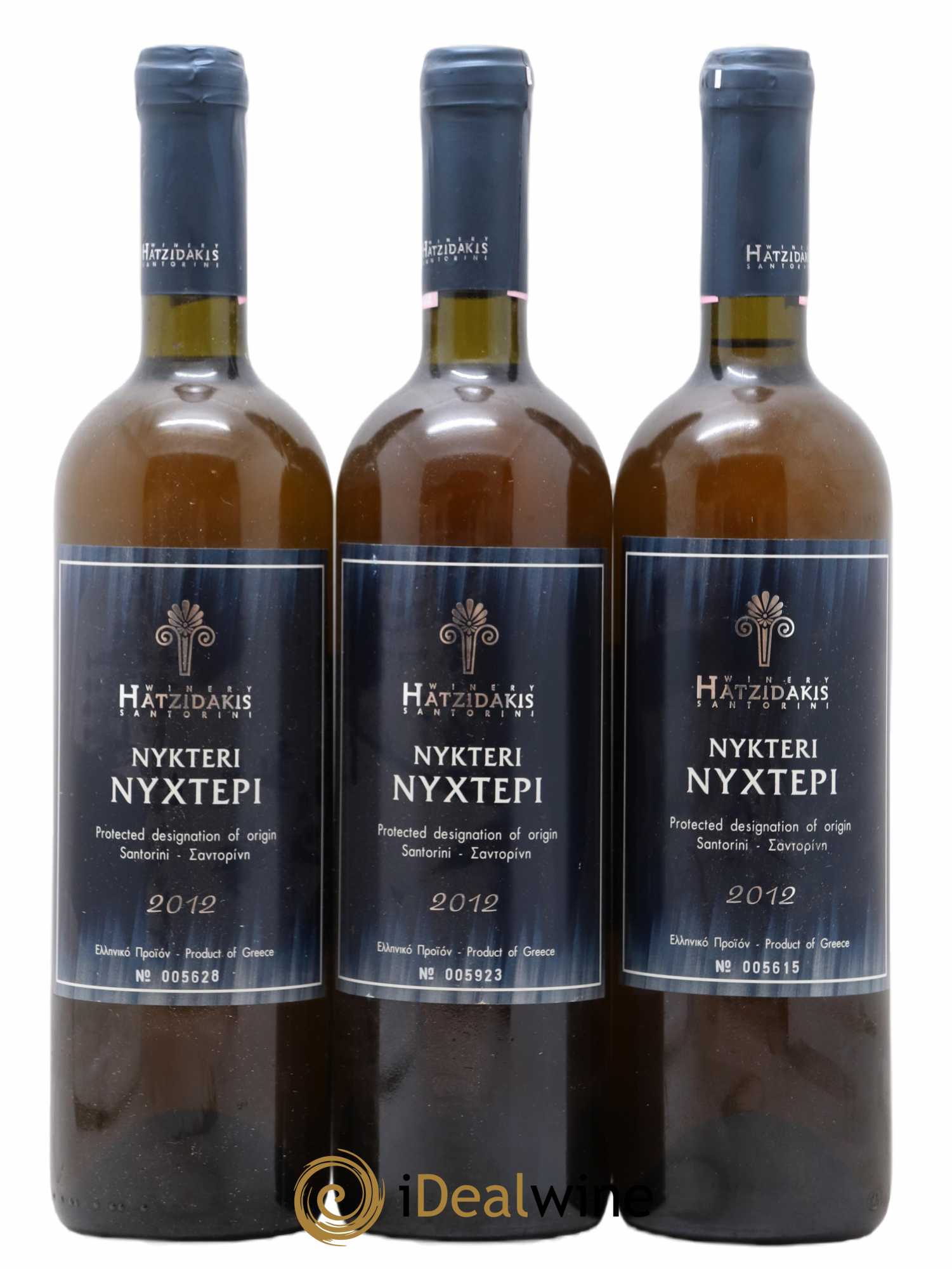Santorini Hatzidakis Nykteri 2012 - Lot de 3 bouteilles - 0