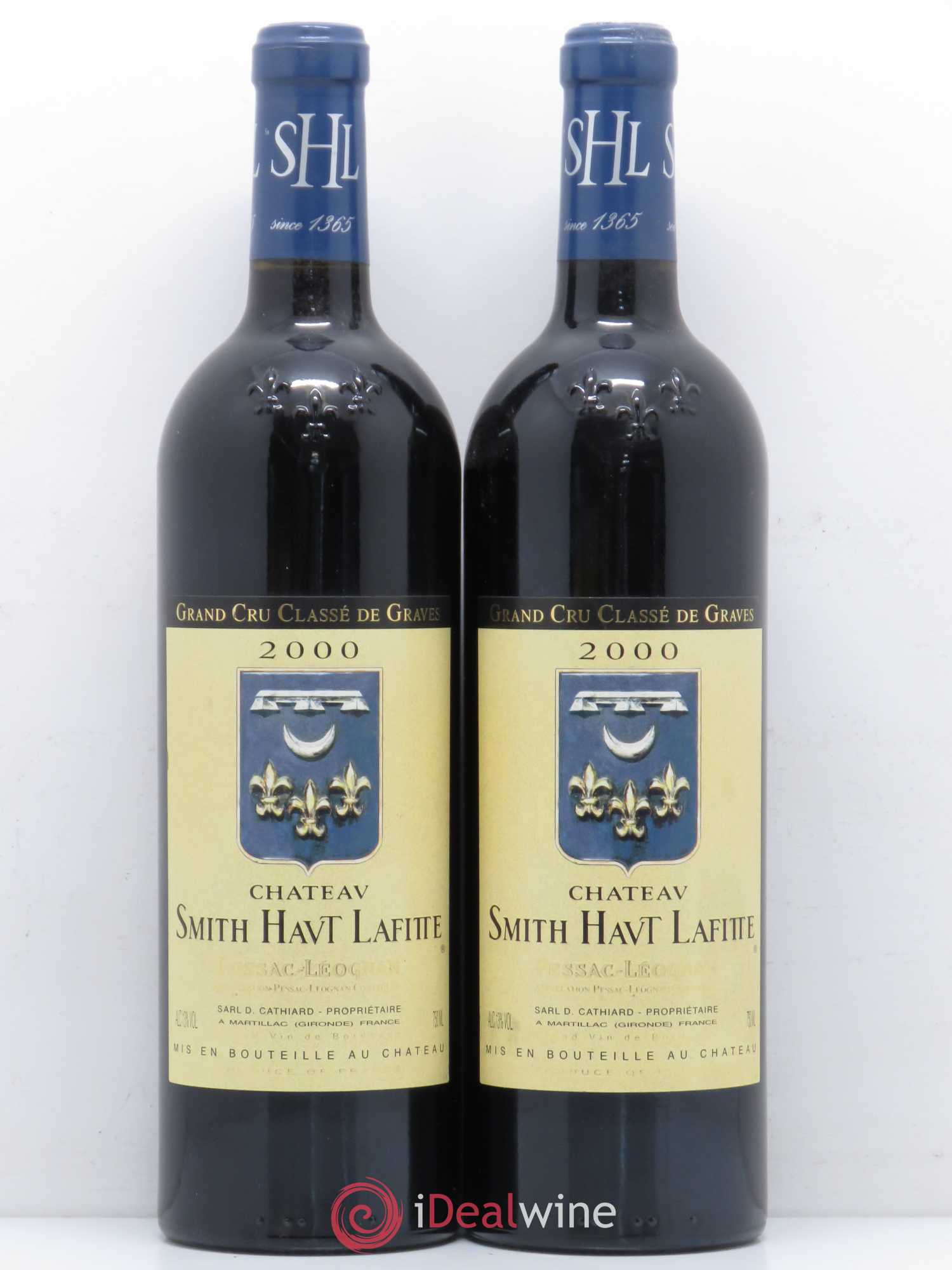 Château Smith Haut Lafitte Cru Classé de Graves 2000 - Lot de 2 bouteilles - 0