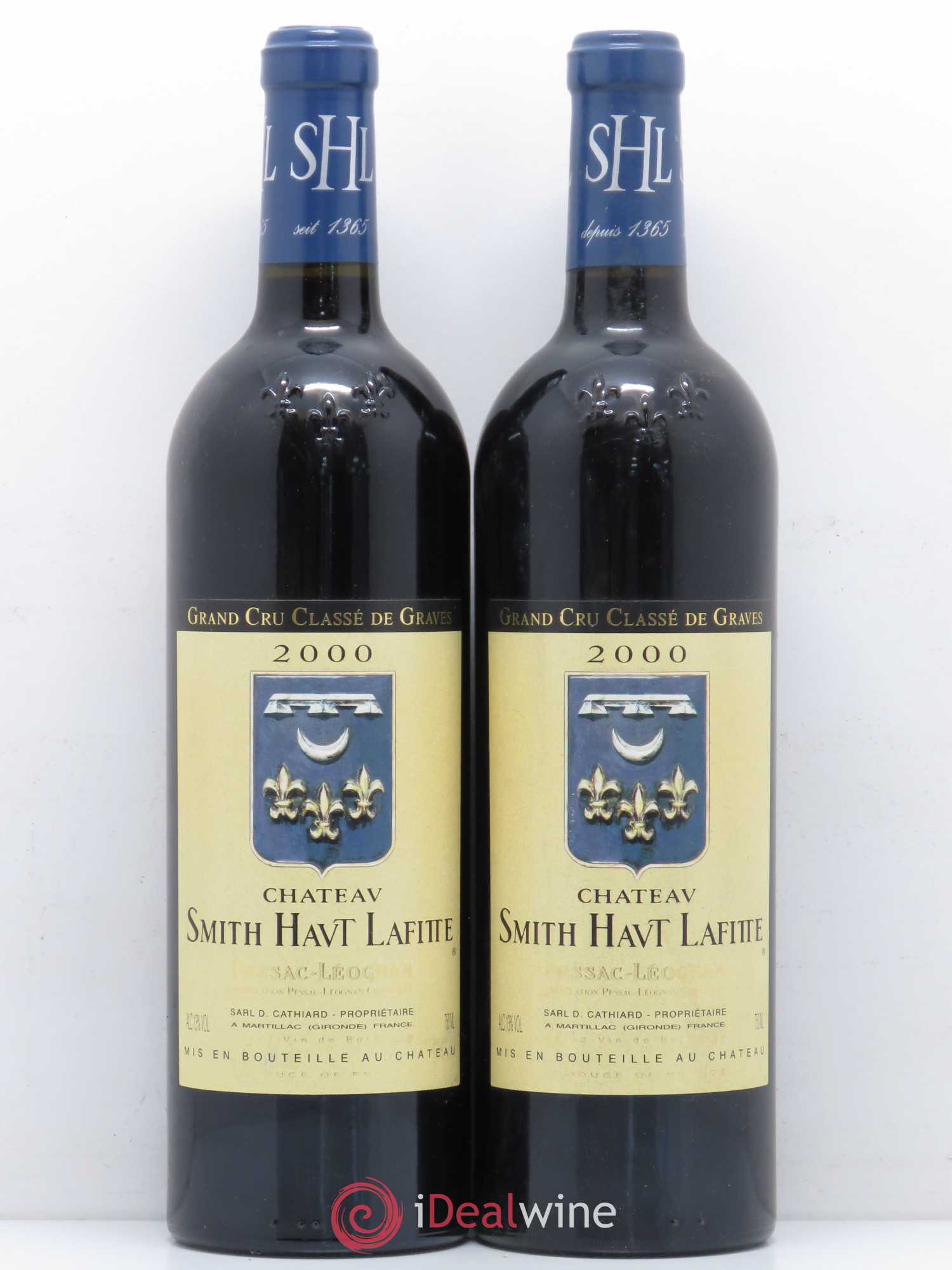 Château Smith Haut Lafitte Cru Classé de Graves 2000 - Lot de 2 bouteilles - 0