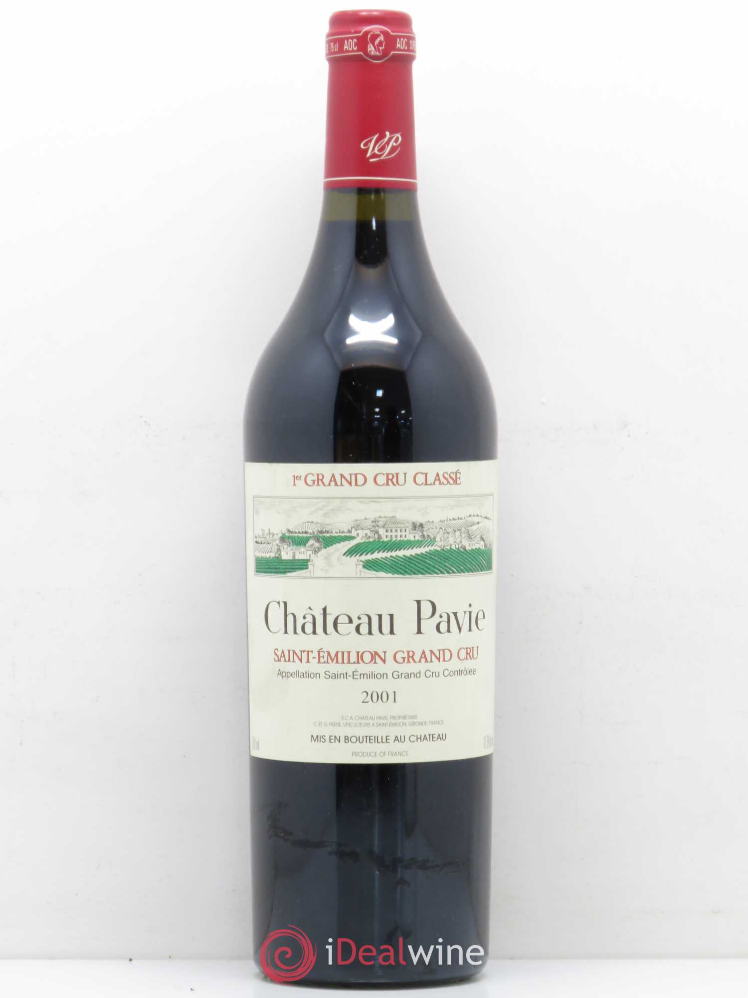 Château Pavie 1er Grand Cru Classé A 2001 - Lot de 1 bouteille - 0