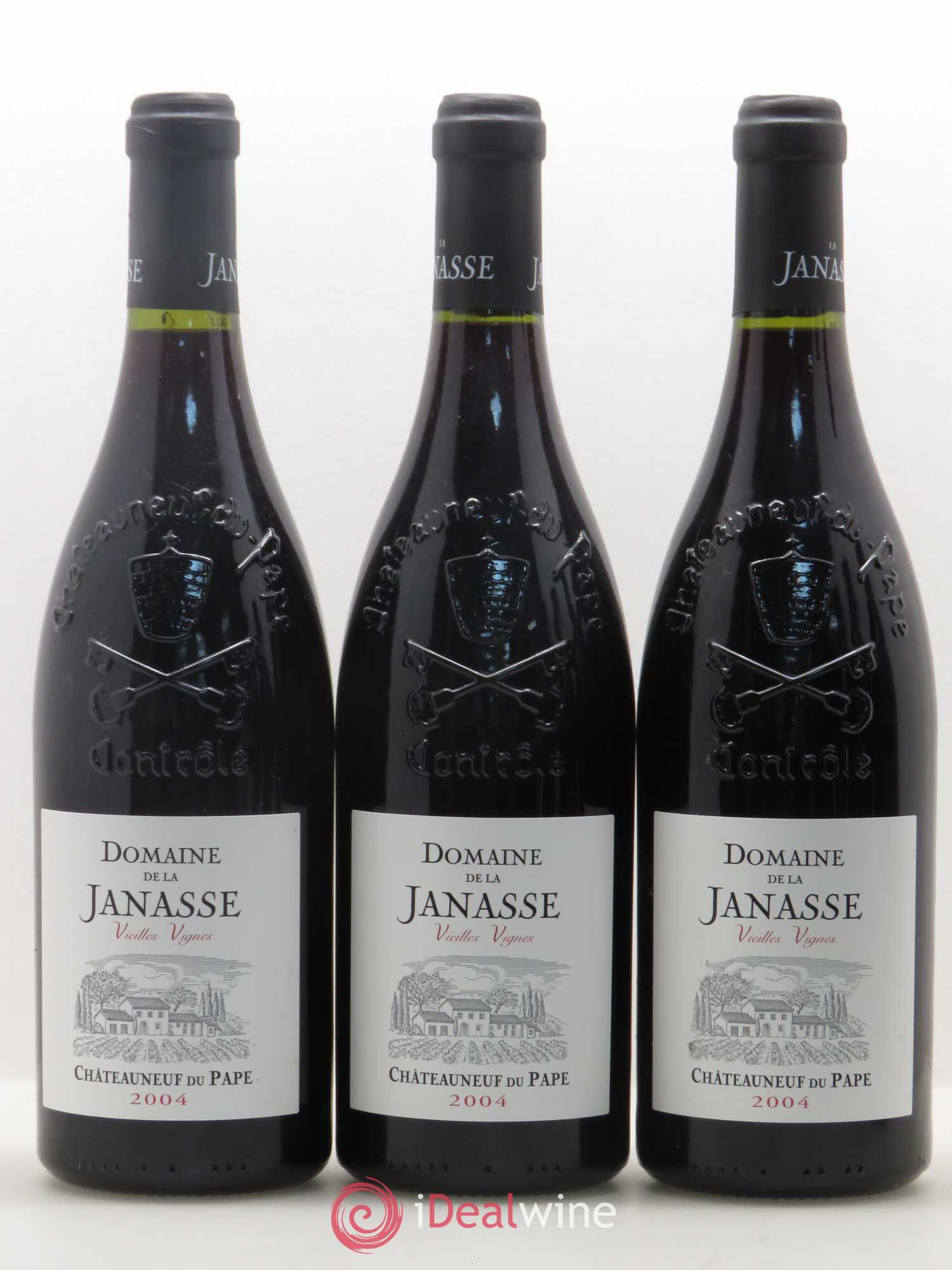 Châteauneuf-du-Pape Cuvée Vieilles Vignes La Janasse (Domaine de) 2004 - Lot de 6 bouteilles - 1