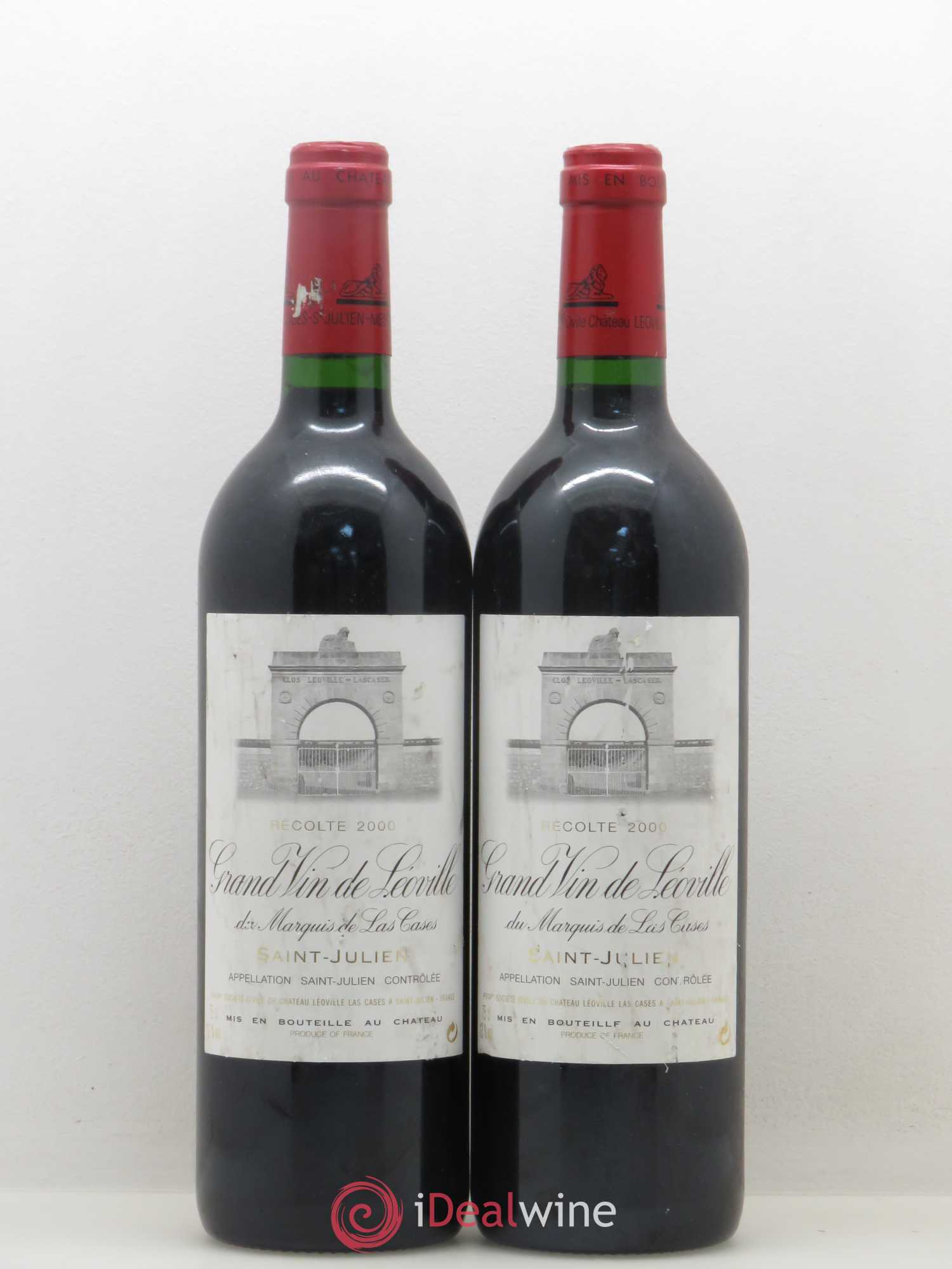 Château Léoville Las Cases 2ème Grand Cru Classé 2000 - Lot de 2 bouteilles - 0