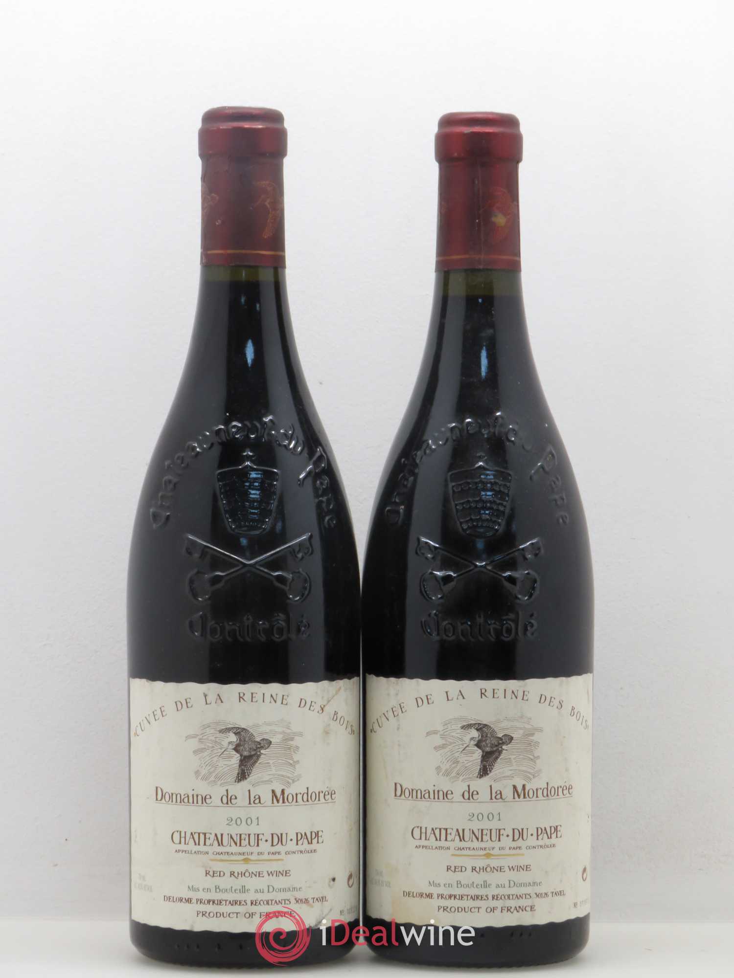 Châteauneuf-du-Pape Cuvée de la Reine des Bois La Mordorée (Domaine de) 2001 - Lot de 2 bouteilles - 0