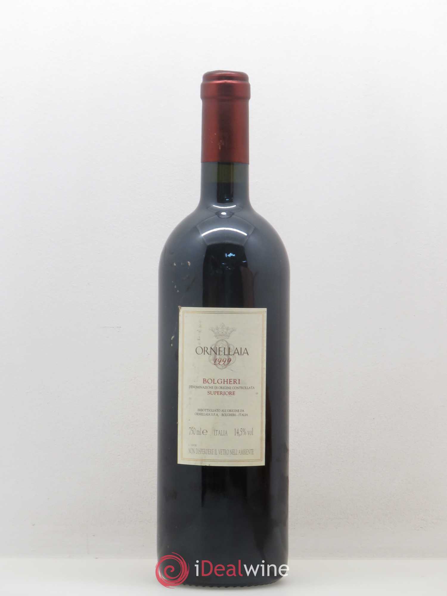 Bolgheri DOC Superiore Ornellaia Tenuta Dell'Ornellaia - Frescobaldi 1999 - Lot de 1 bouteille - 1
