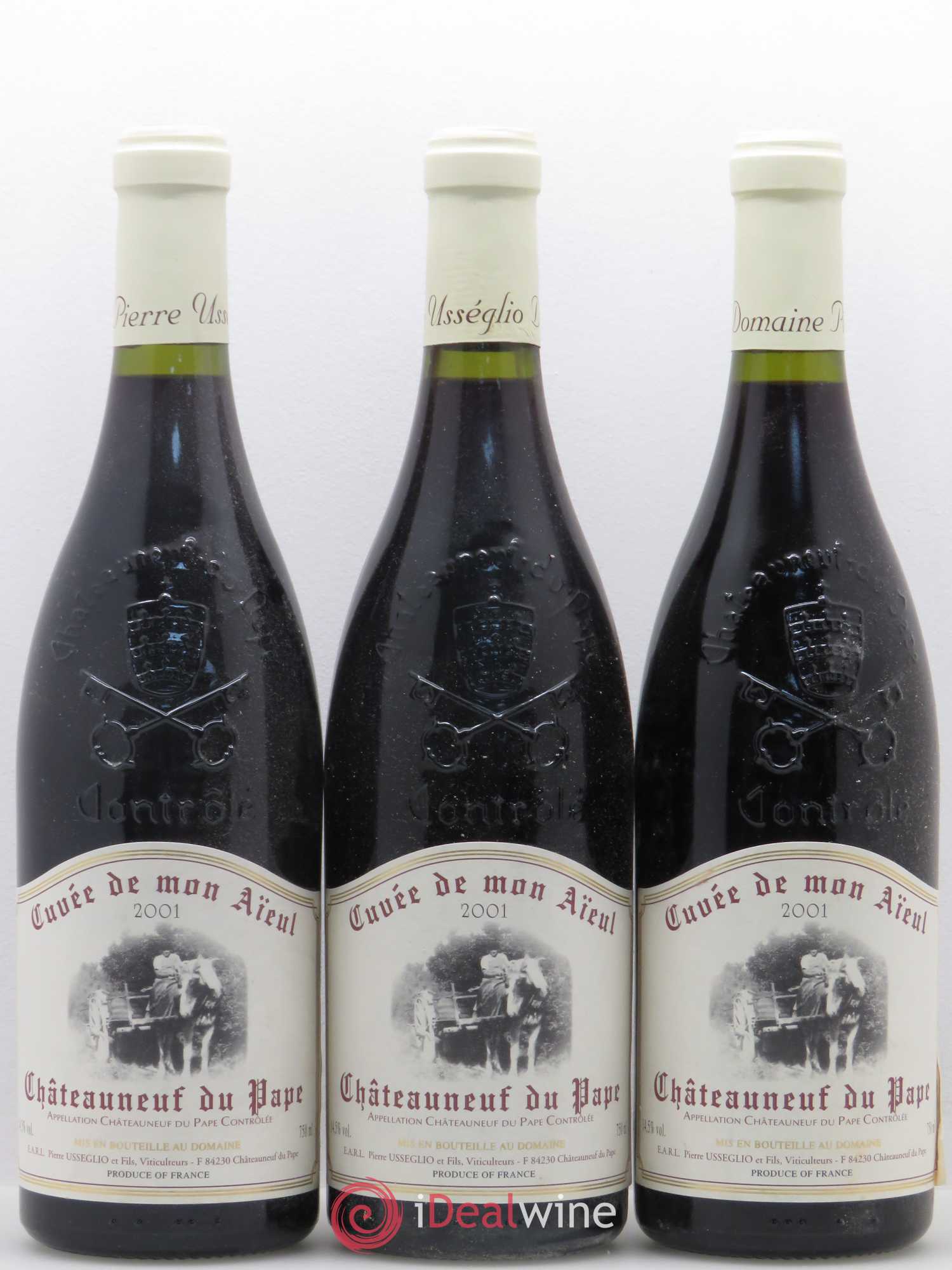 Châteauneuf-du-Pape Cuvée de mon Aïeul Pierre Usseglio & Fils 2001 - Lot de 6 bouteilles - 2