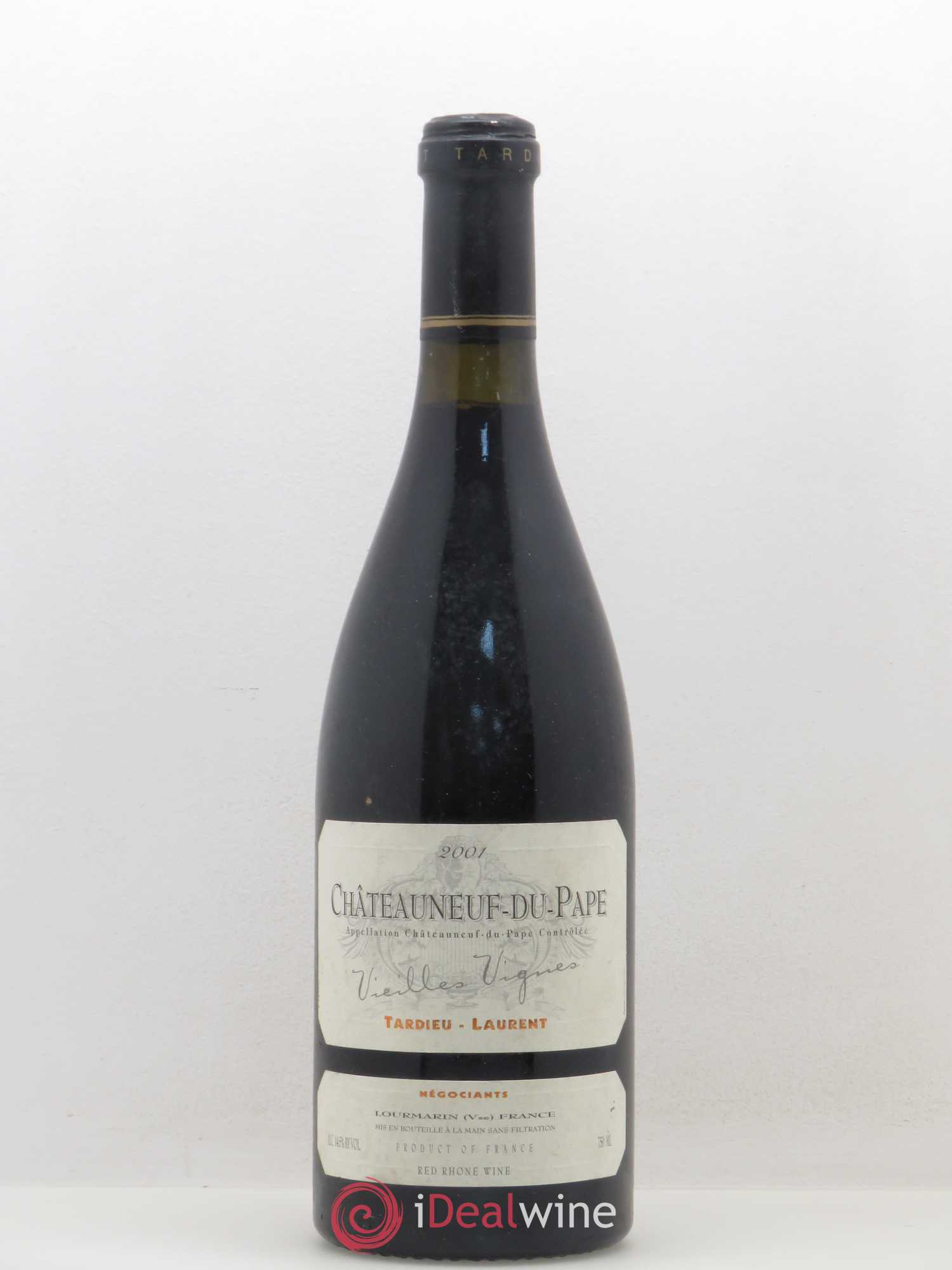 Châteauneuf-du-Pape Tardieu-Laurent Vieilles vignes Famille Tardieu 2001 - Lot de 1 bouteille - 0