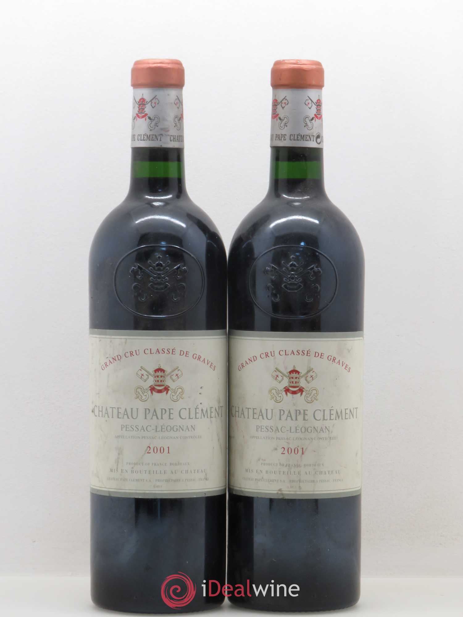 Château Pape Clément Cru Classé de Graves 2001 - Lot de 2 bouteilles - 0