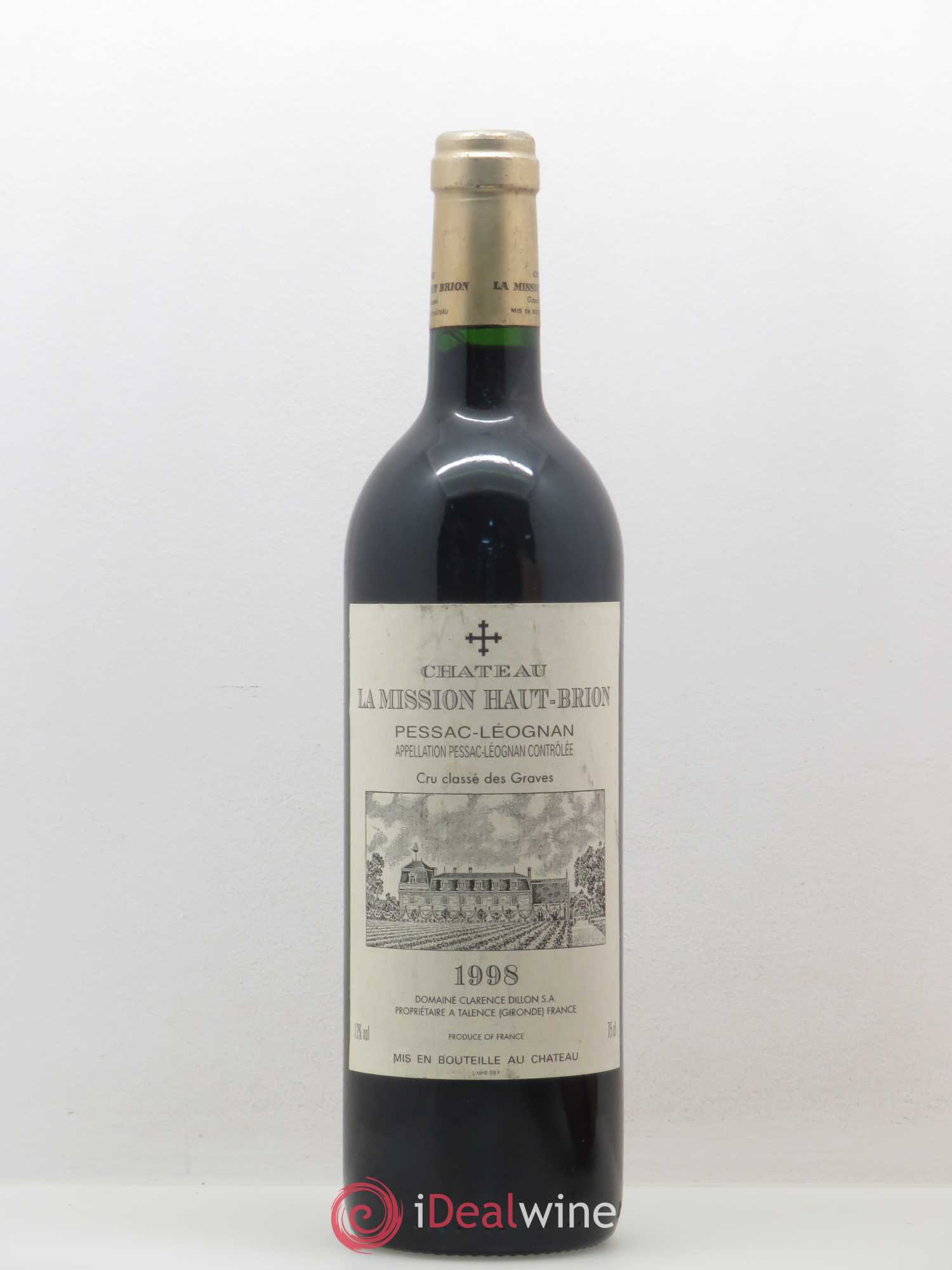 Château la Mission Haut-Brion Cru Classé de Graves 1998 - Lot de 1 bouteille - 0