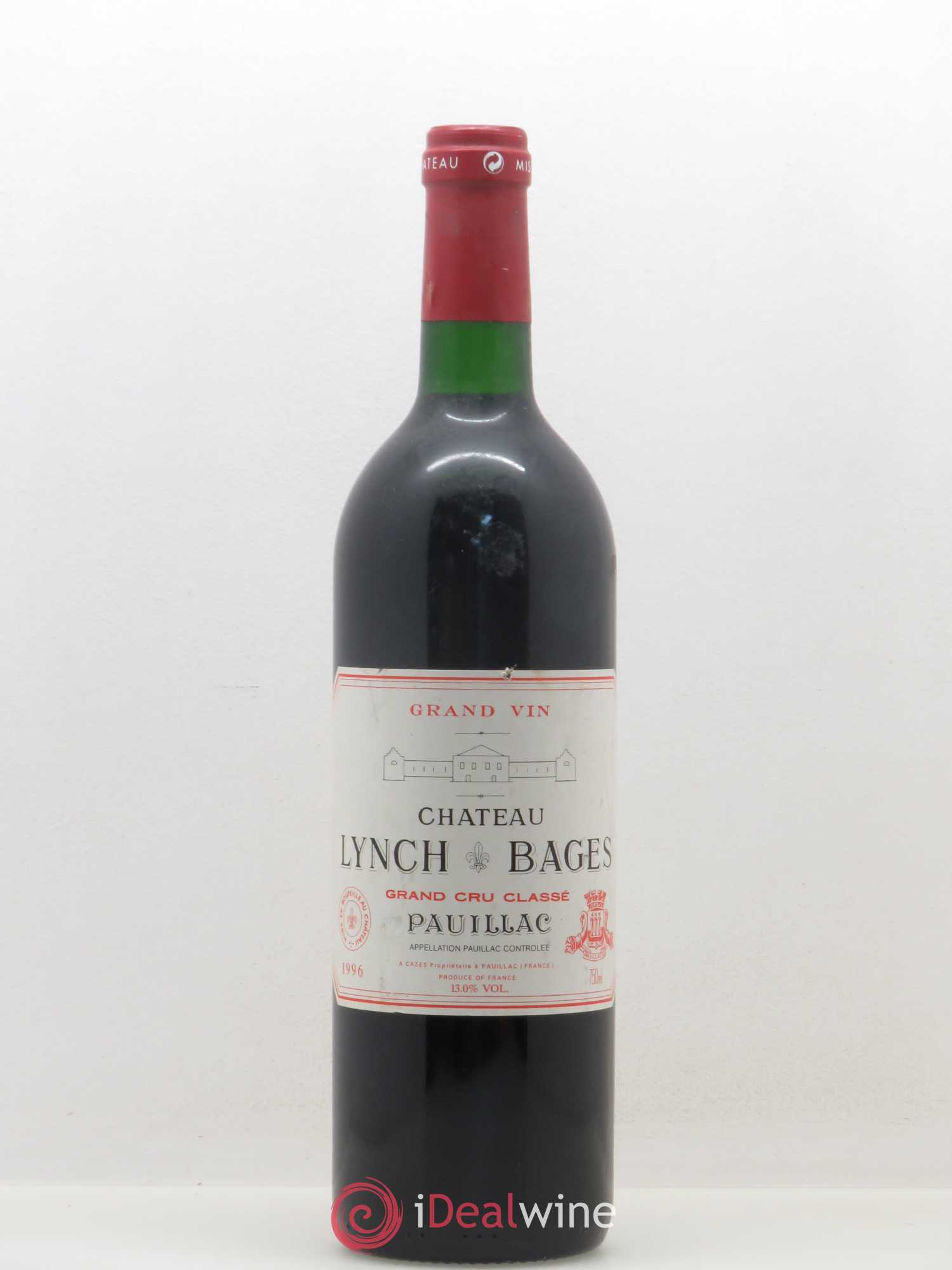 Château Lynch Bages 5ème Grand Cru Classé 1996 - Lot de 1 bouteille - 0