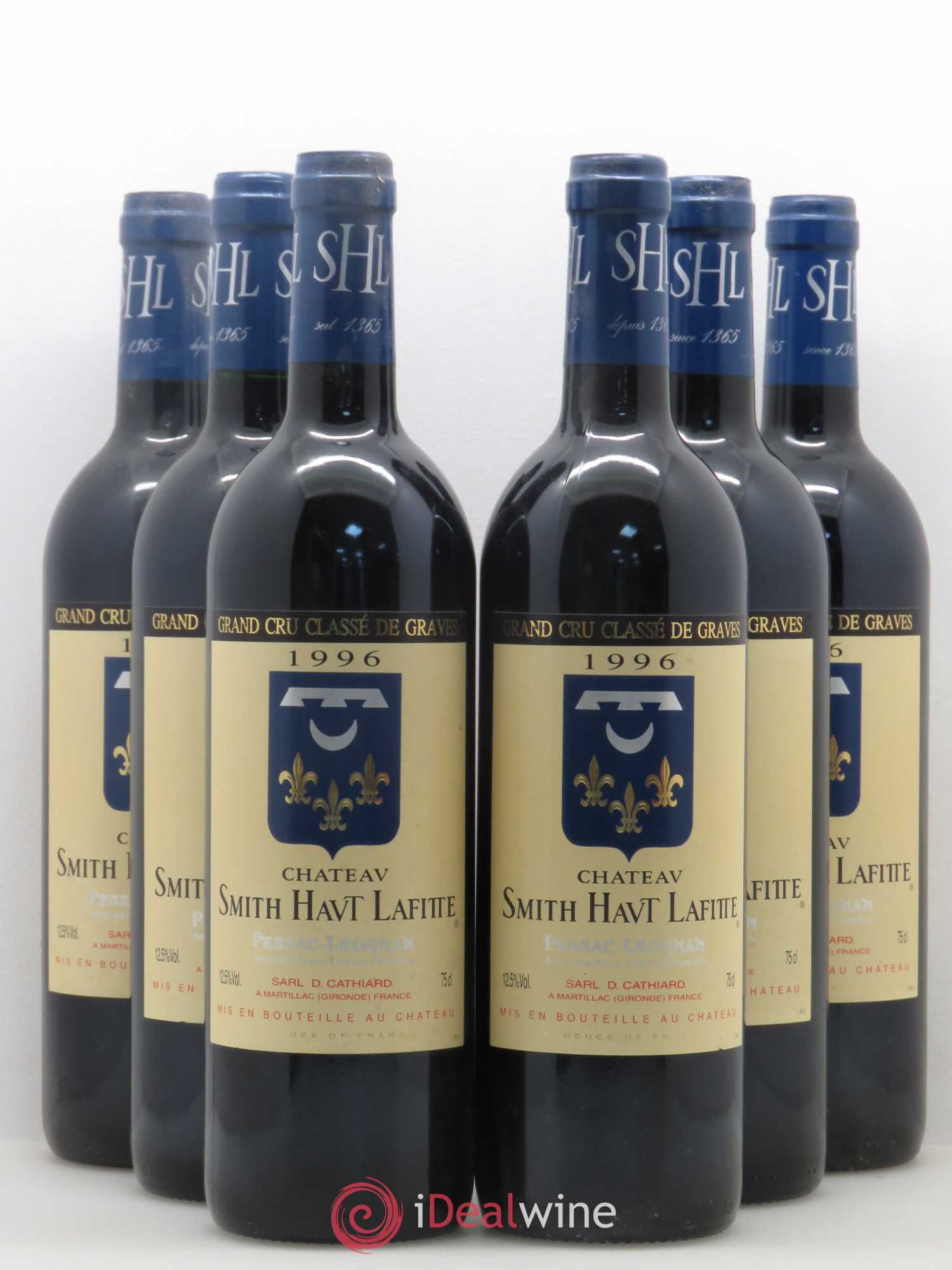 Château Smith Haut Lafitte Cru Classé de Graves 1996 - Lot de 6 bouteilles - 0