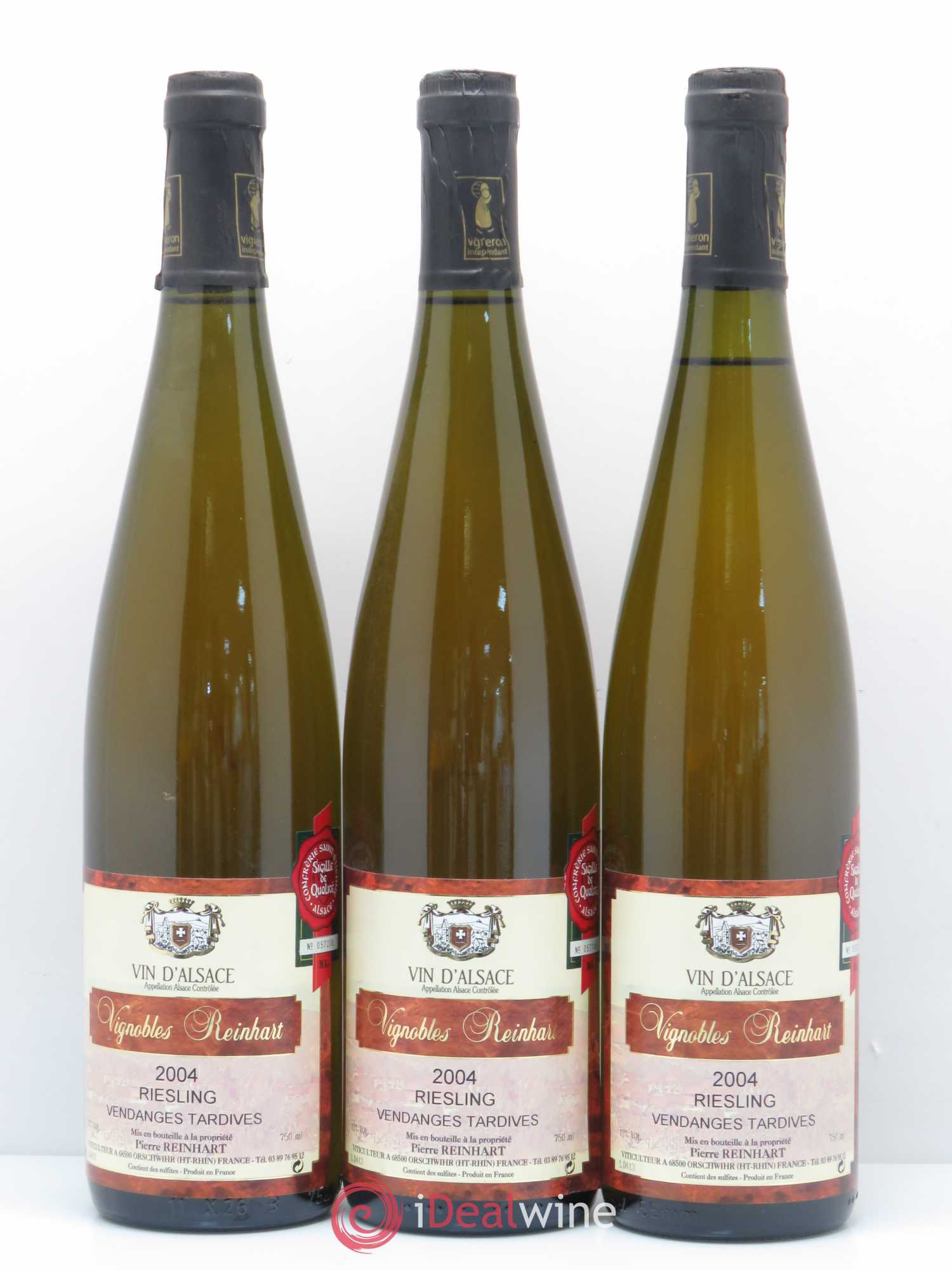 Riesling Vendanges Tardives Reinhart 2004 - Lotto di 3 bottiglie - 0