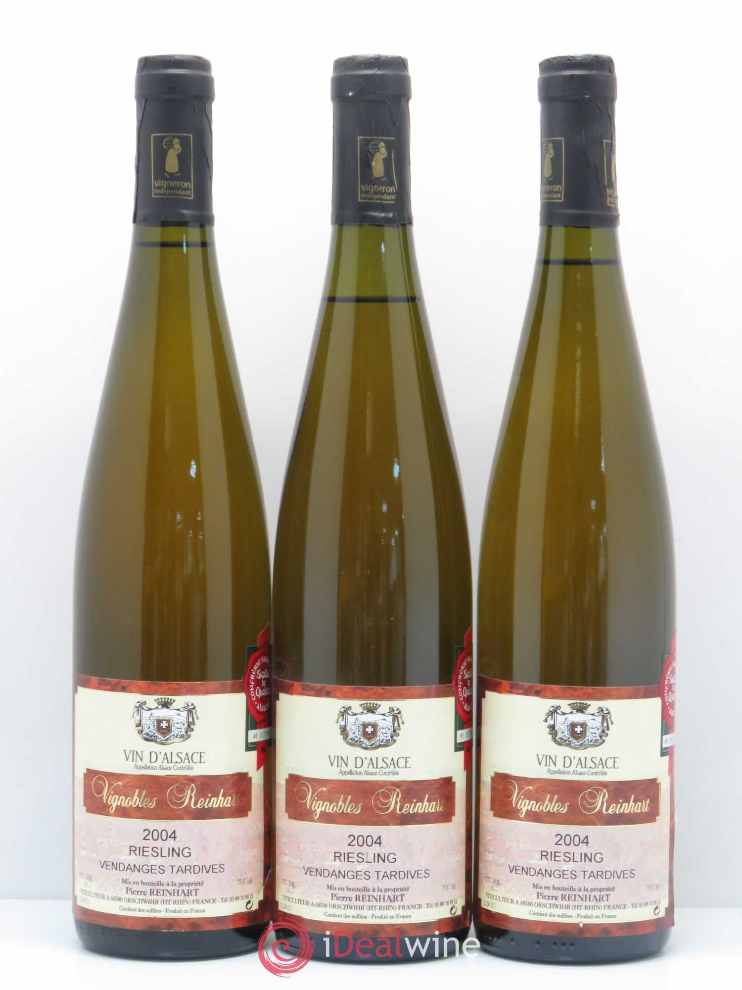 Riesling Vendanges Tardives Reinhart 2004 - Lotto di 3 bottiglie - 0