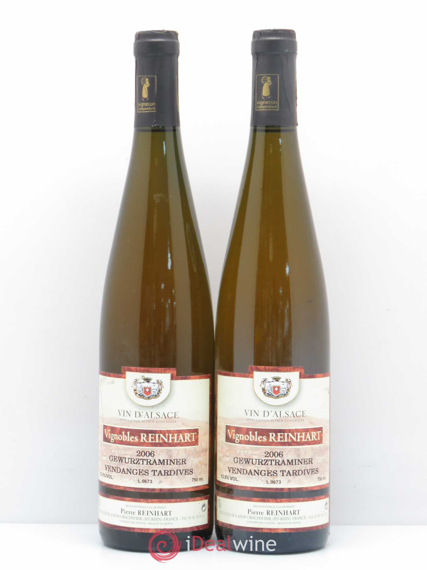 Gewurztraminer Vendanges Tardives Reinhart 2006 - Lotto di 2 bottiglie - 0