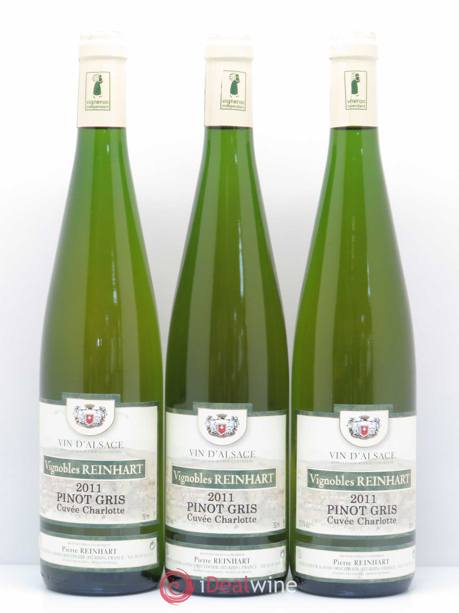 Pinot Gris Charlotte Reinhart 2011 - Posten von 3 Flaschen - 0