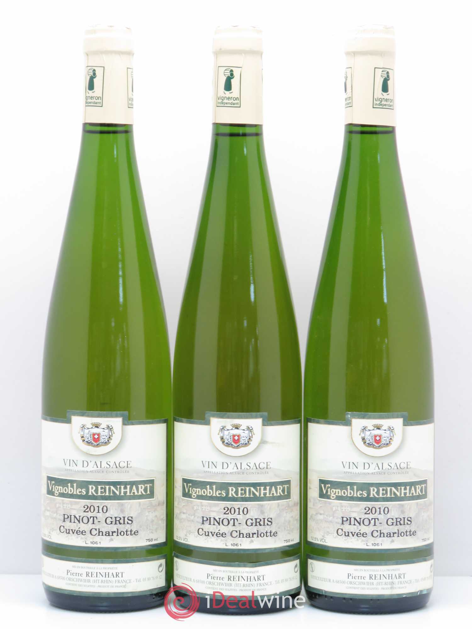 Pinot Gris Charlotte Reinhart 2010 - Posten von 3 Flaschen - 0
