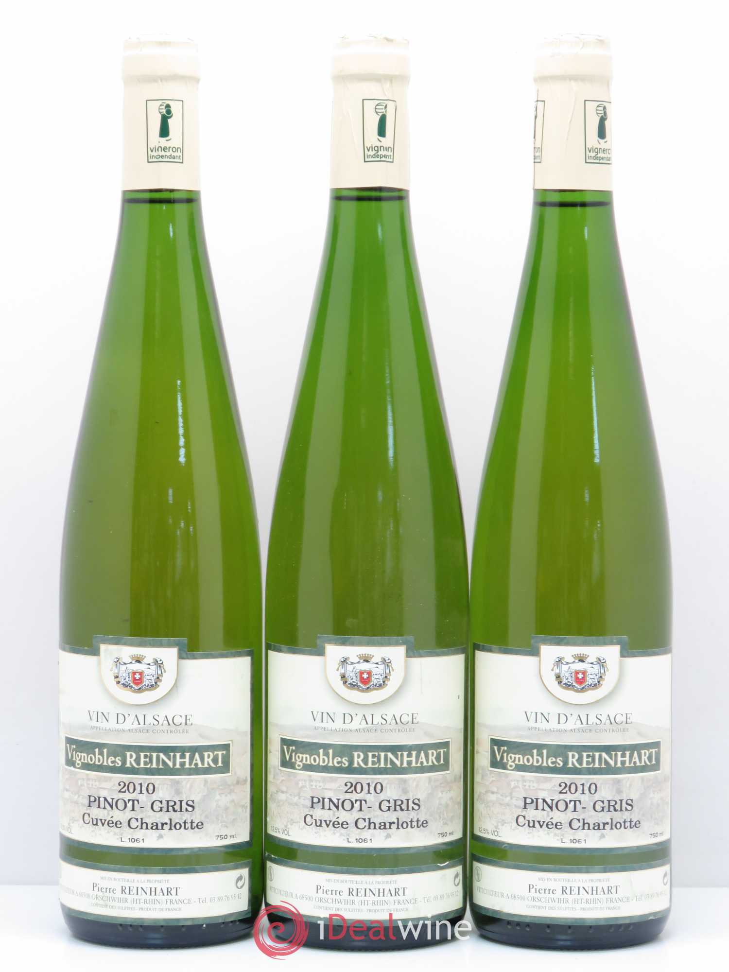 Pinot Gris Charlotte Reinhart (sans prix de réserve) 2010 - Posten von 6 Flaschen - 1