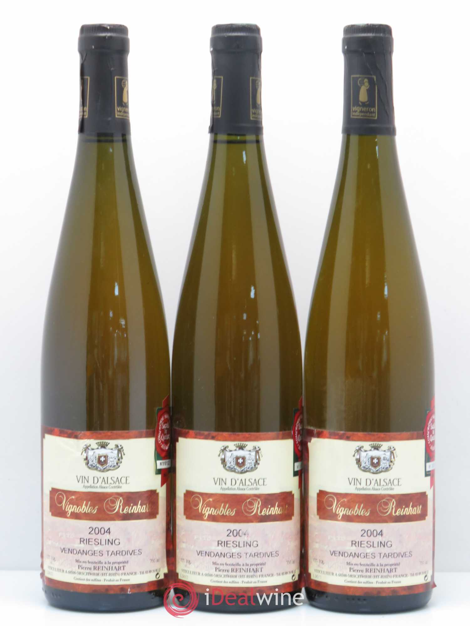 Riesling Vendanges Tardives Reinhart 2004 - Posten von 6 Flaschen - 1