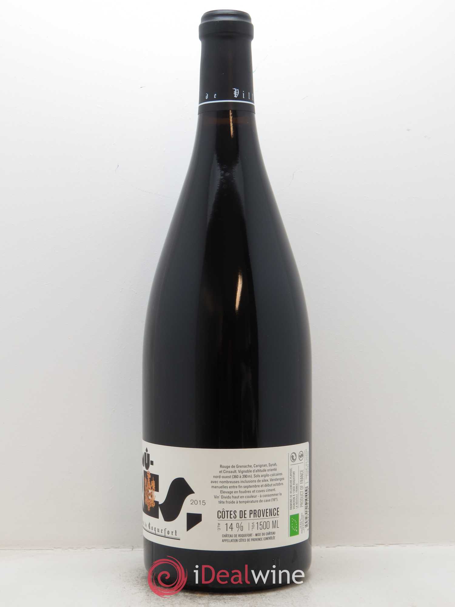 Côtes de Provence Les Mûres Château de Roquefort 2015 - Lot de 1 magnum - 1