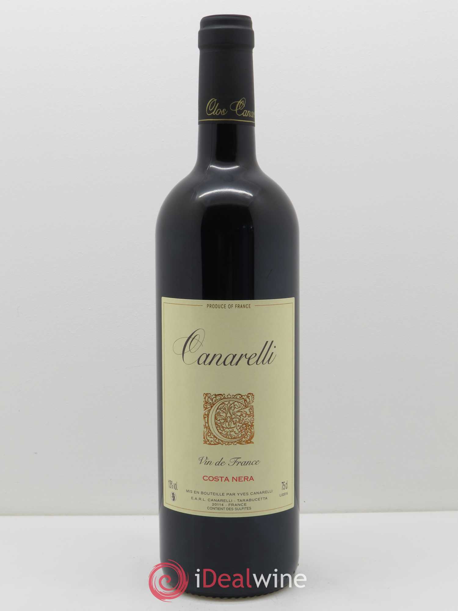 Vin de France Costa Nera Clos Canarelli 2016 - Lot de 1 bouteille - 0
