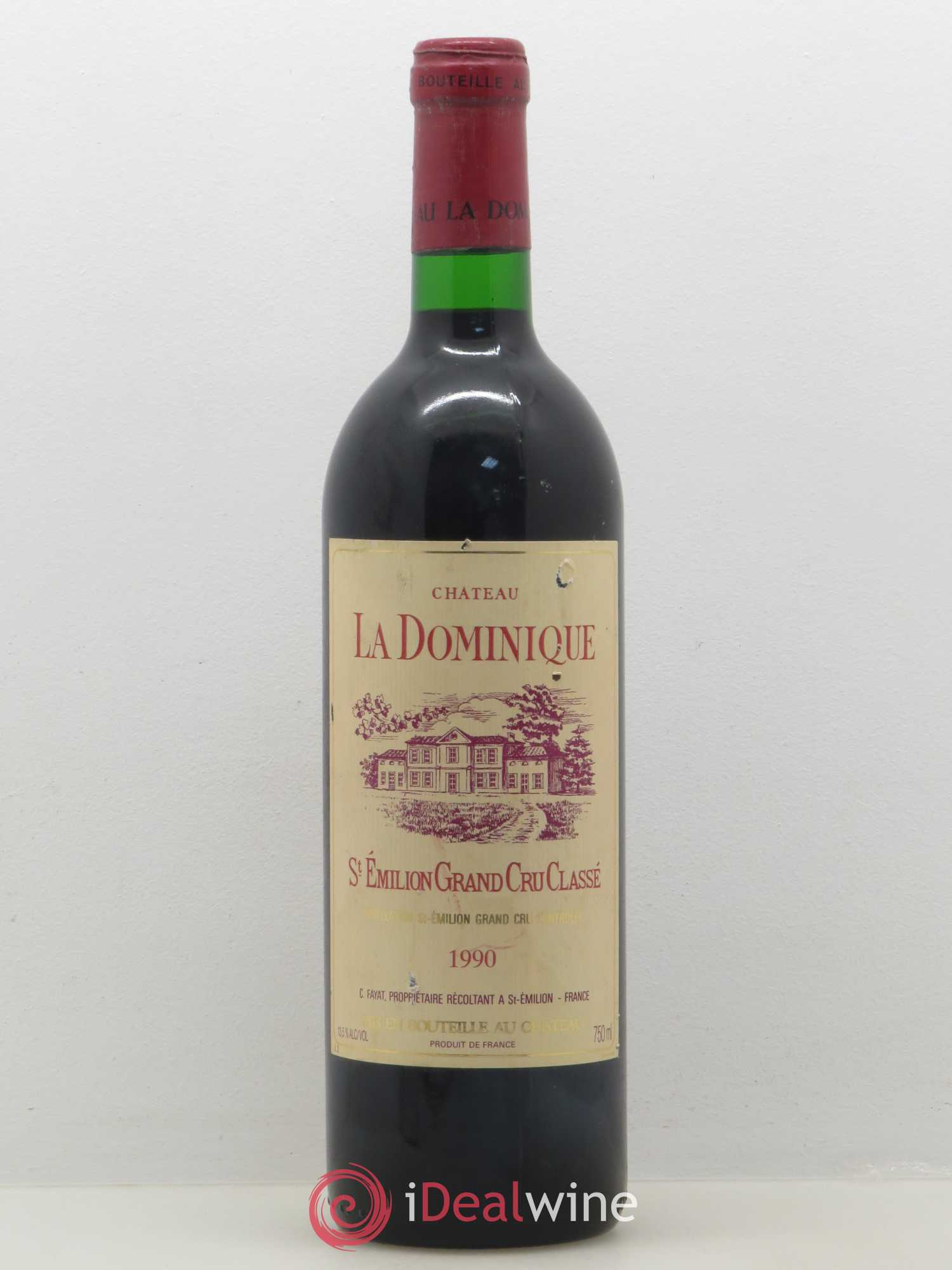 Château la Dominique Grand Cru Classé 1990 - Lot de 1 bouteille - 0