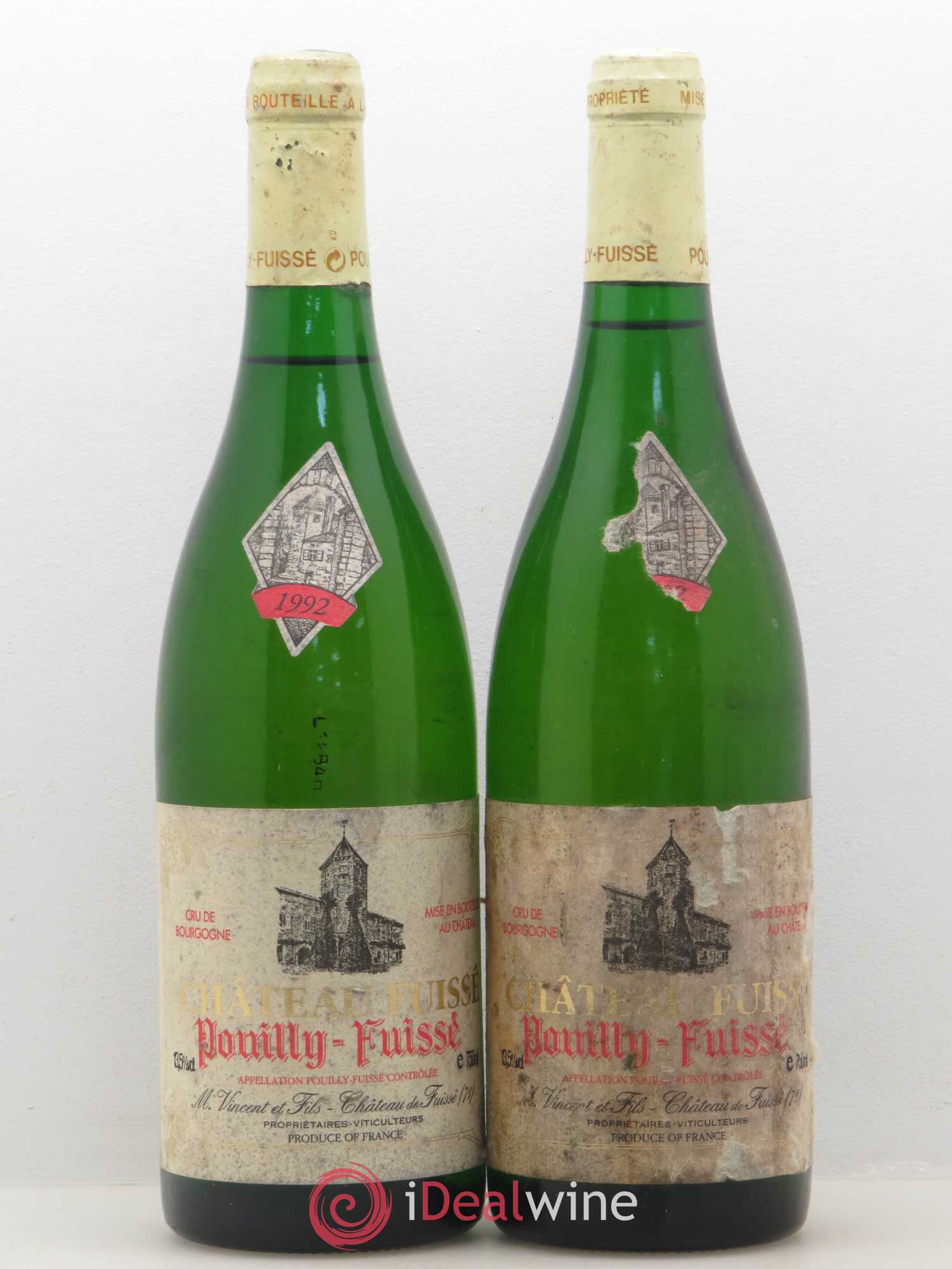 Pouilly-Fuissé Château Fuissé 1992 - Lot de 2 bouteilles - 0