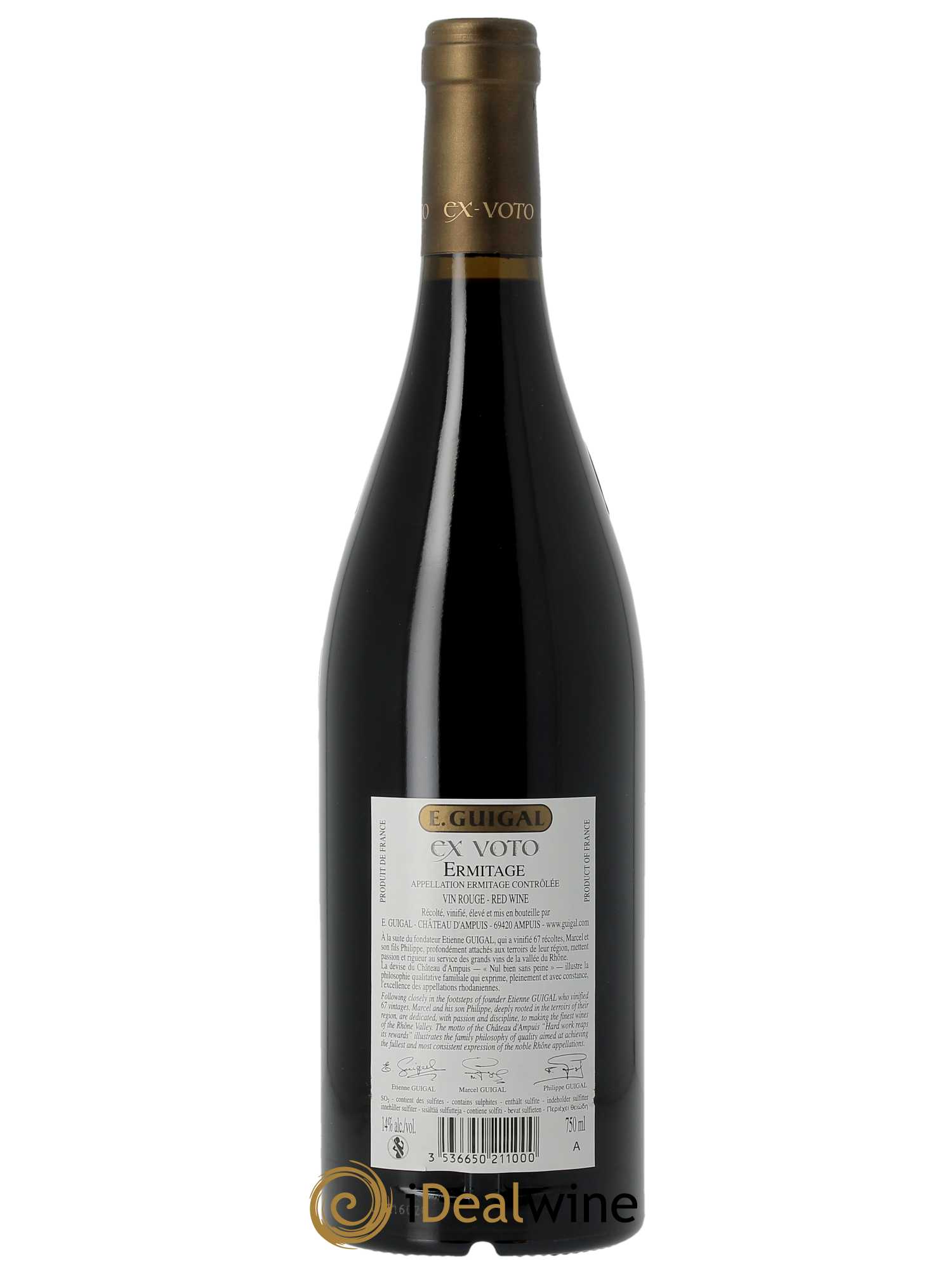 Ermitage Ex Voto Guigal 2012 - Posten von 1 Flasche - 1