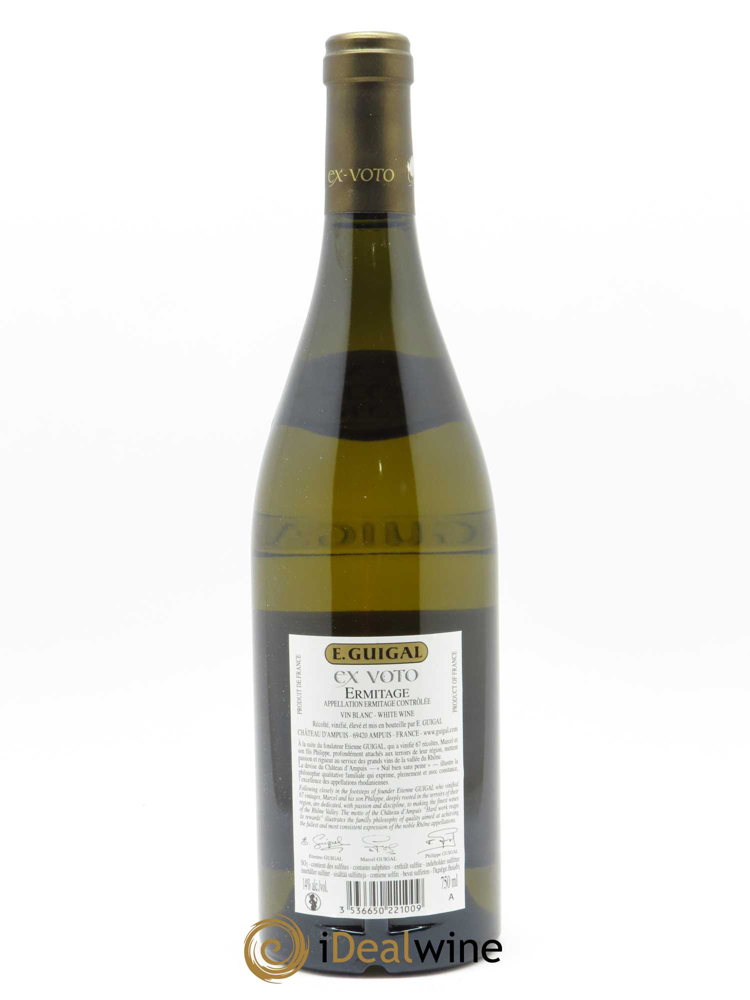 Ermitage Ex Voto Guigal 2016 - Lot of 1 bottle - 1