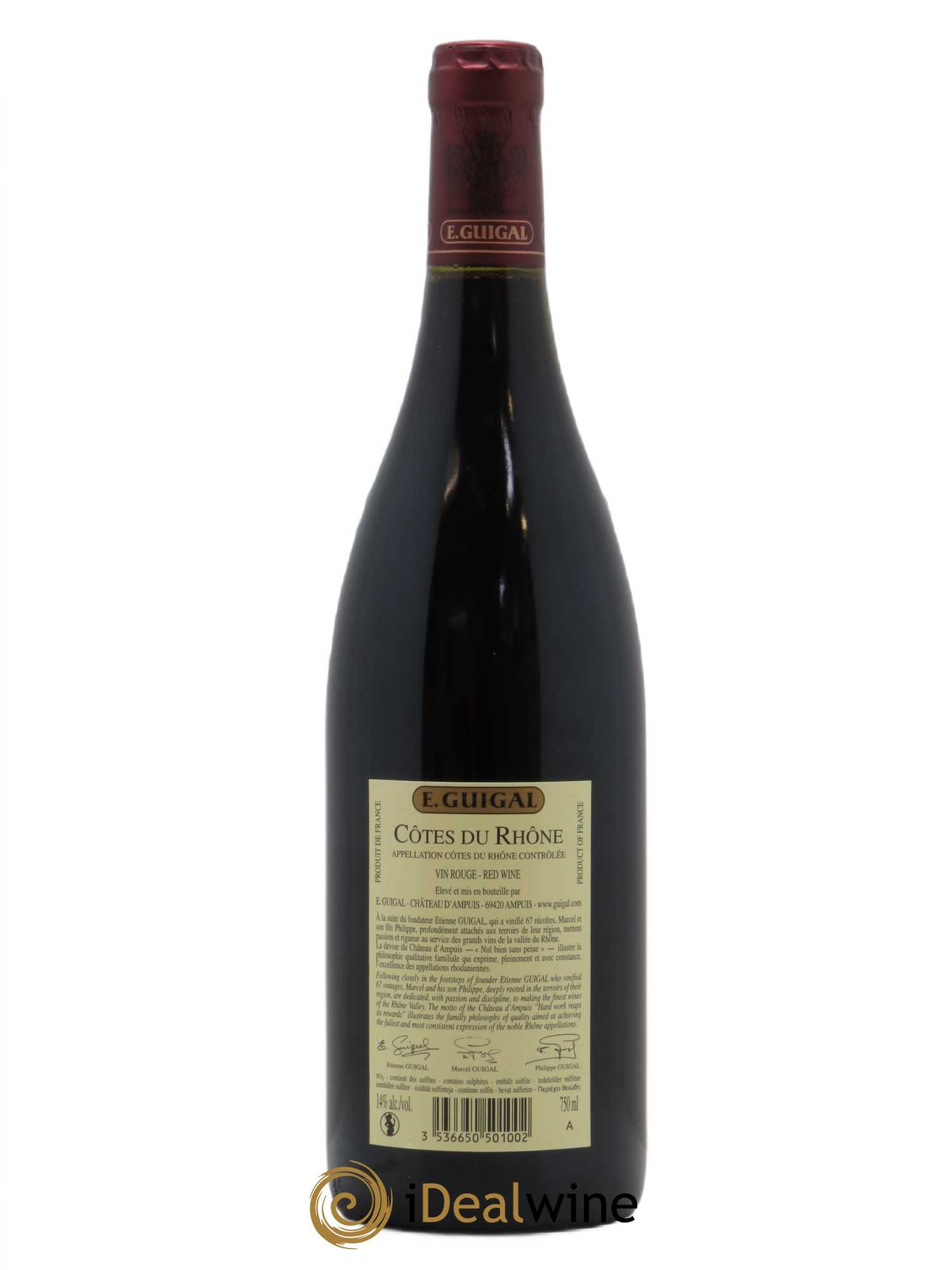 Côtes-du-Rhône Guigal 2015 - Lot of 1 bottle - 1