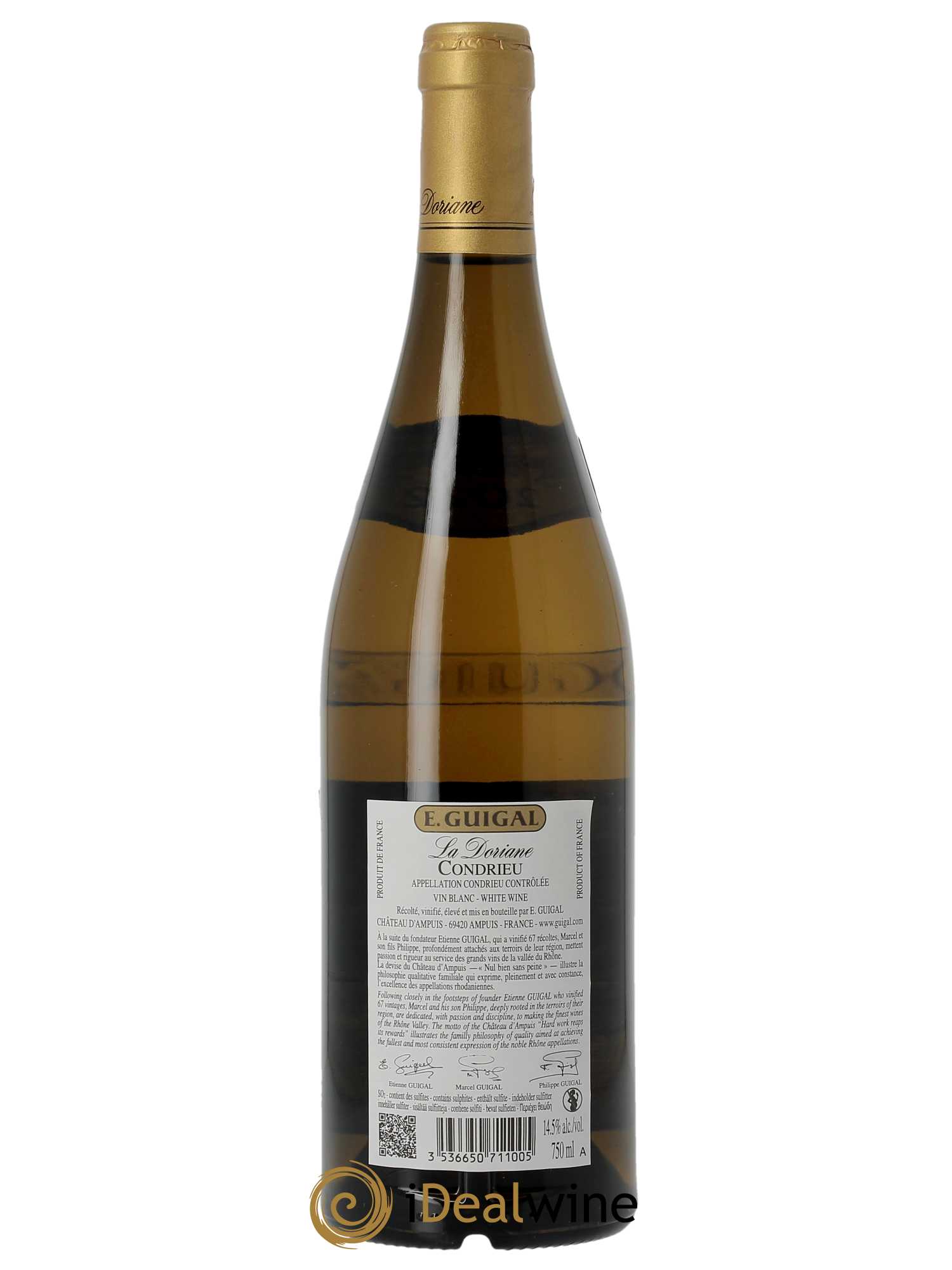 Condrieu La Doriane Guigal (OWC if 3 bts) 2022 - Lot of 1 bottle - 1