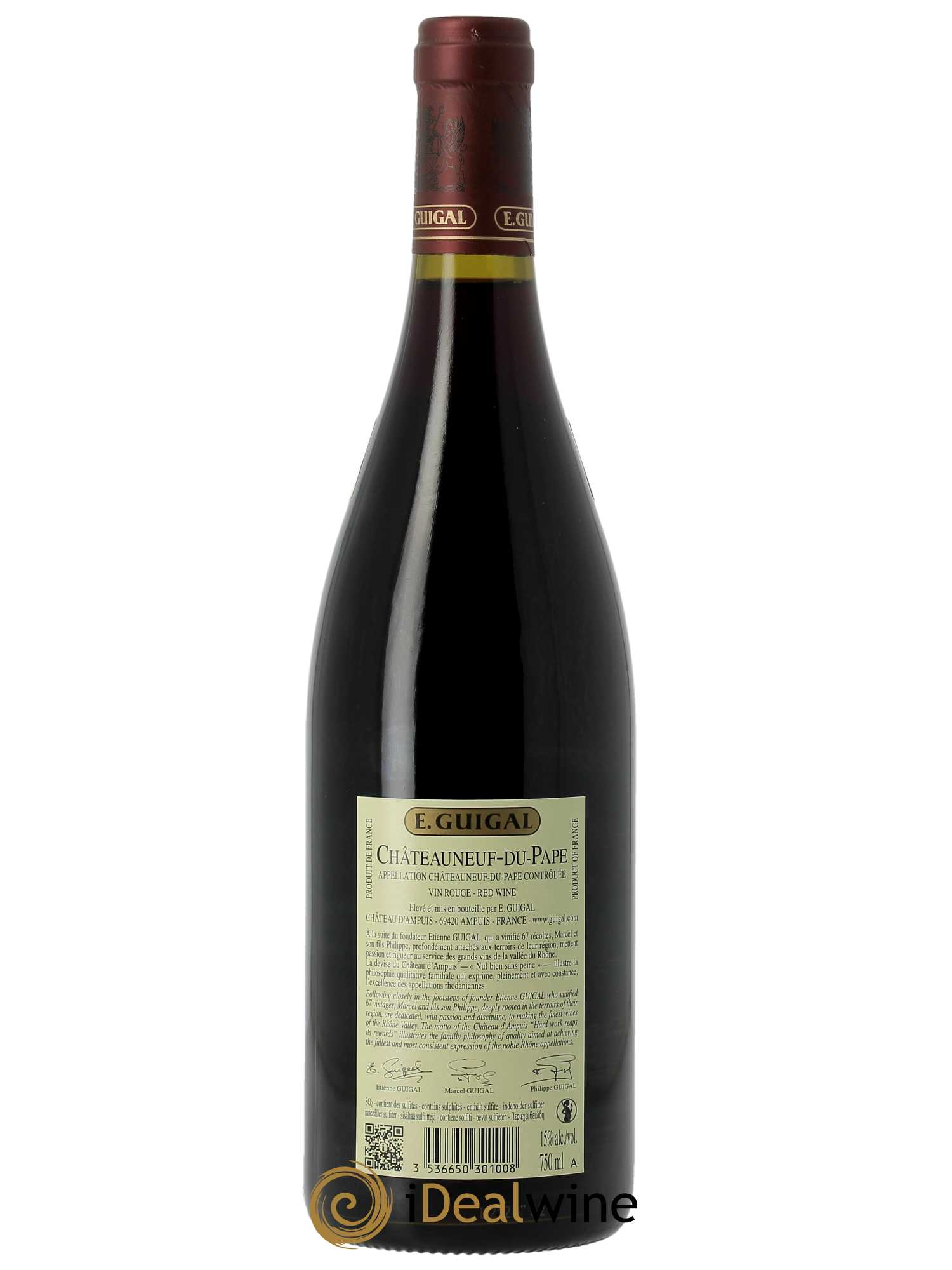 Châteauneuf-du-Pape Guigal 2018 - Lot of 1 bottle - 1