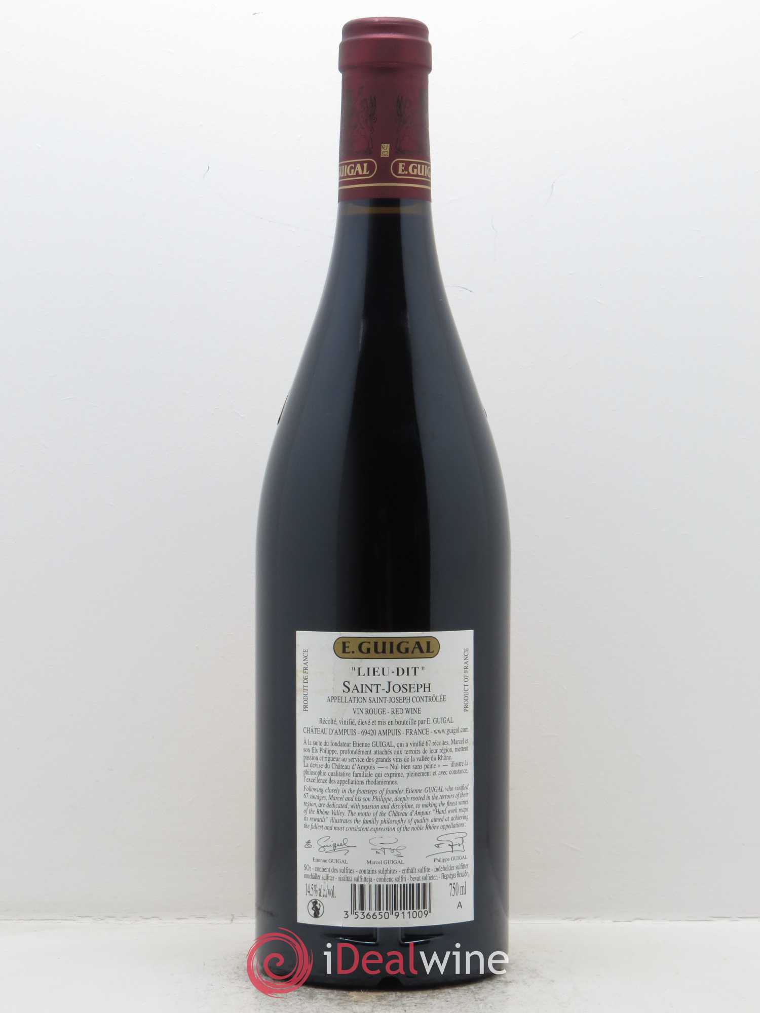 Saint-Joseph Lieu-dit Saint-Joseph Guigal 2016 - Lot de 1 bouteille - 1