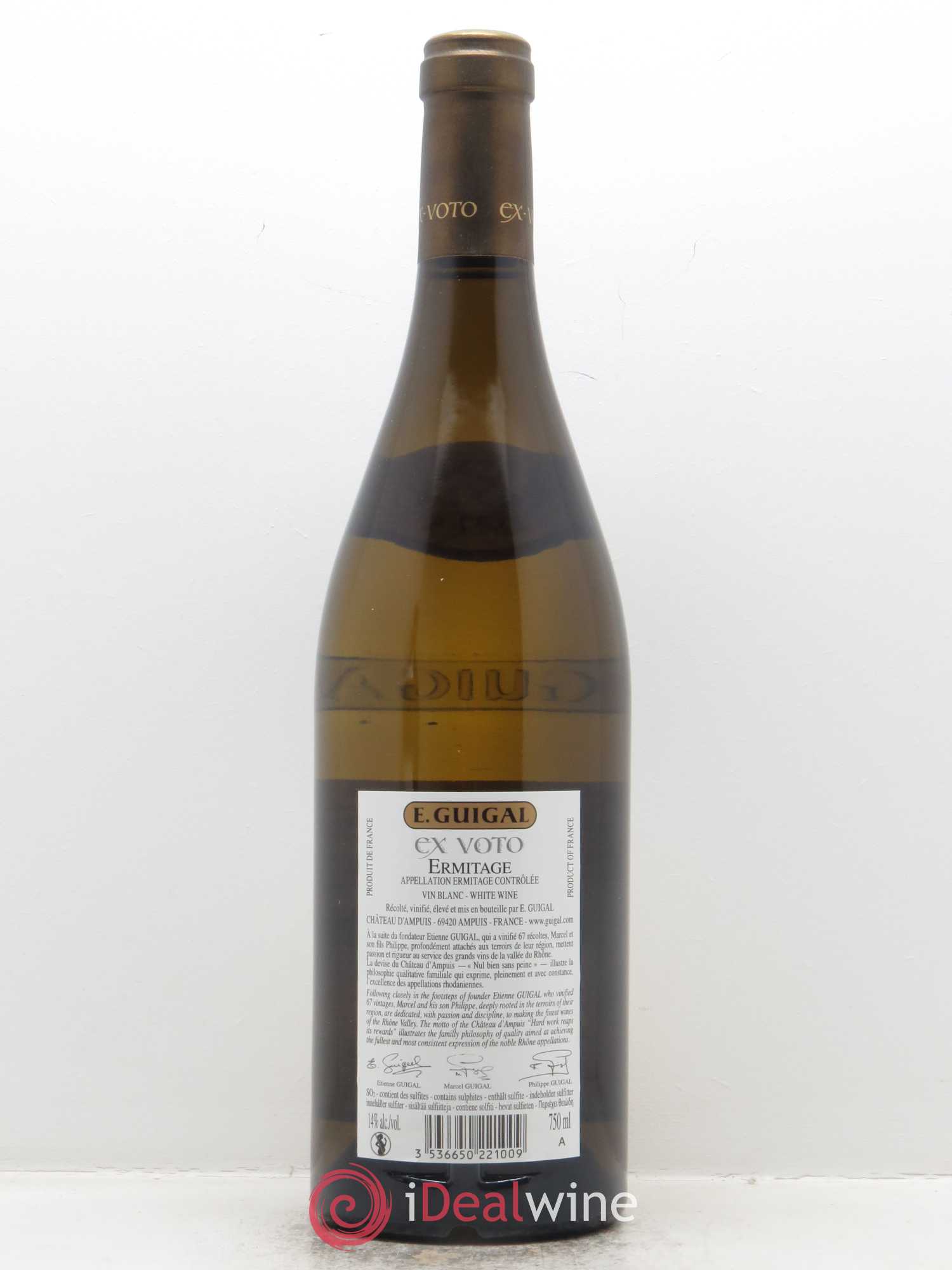Ermitage Ex Voto Guigal 2015 - Lot de 1 bouteille - 1