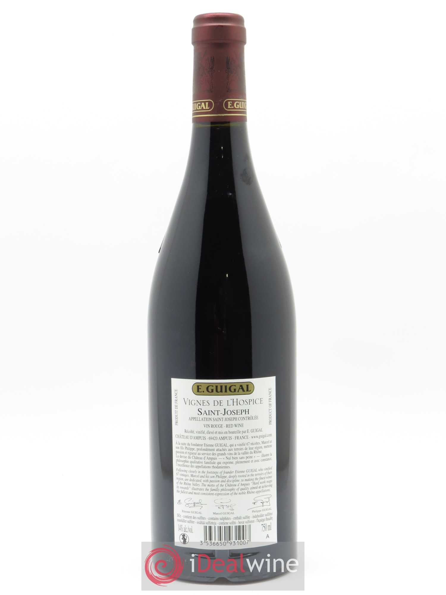 Saint-Joseph Vignes de l'Hospice Guigal 2017 - Lot de 1 bouteille - 1