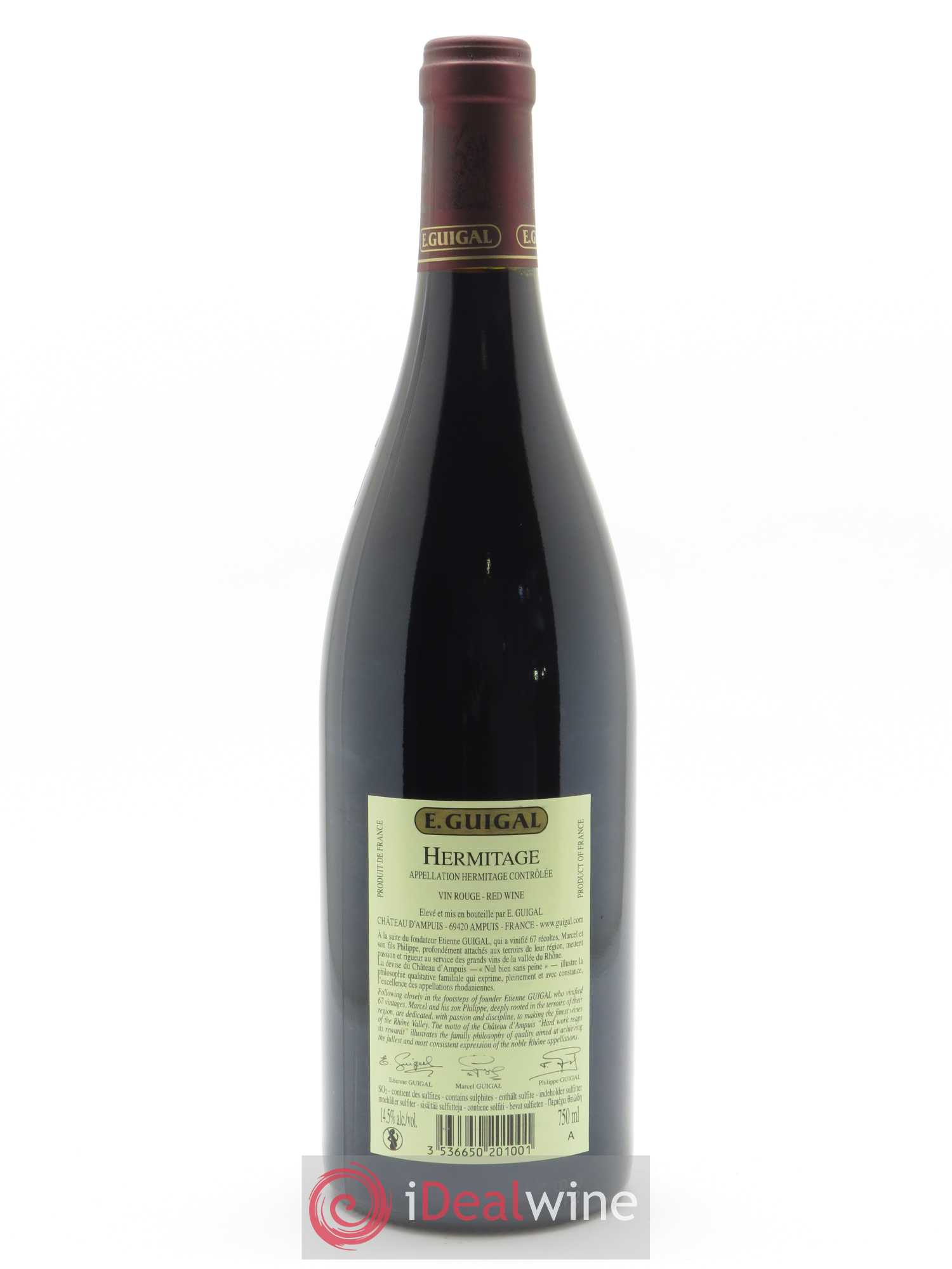 Hermitage Guigal 2017 - Lot de 1 bouteille - 1