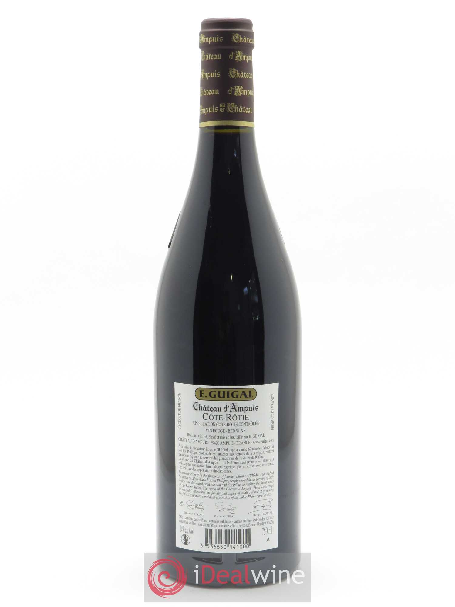 Côte-Rôtie Château d'Ampuis Guigal 2017 - Lot de 1 bouteille - 1