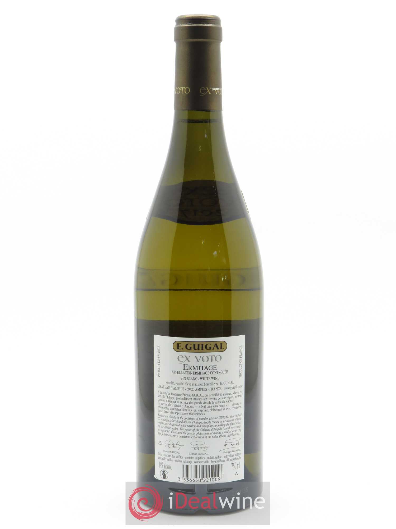 Ermitage Ex Voto Guigal 2017 - Lot de 1 bouteille - 1