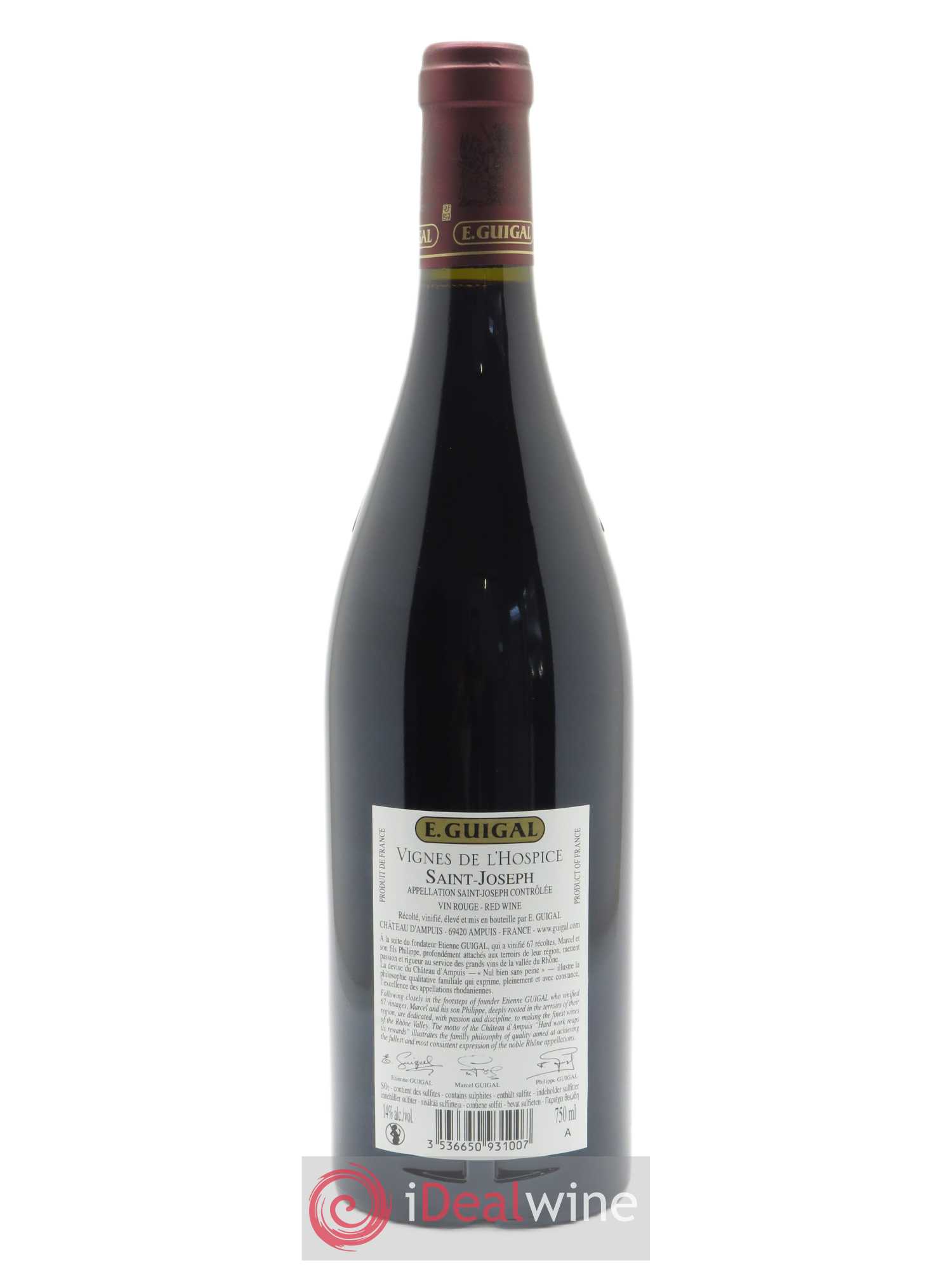 Saint-Joseph Vignes de l'Hospice Guigal  2018 - Lot de 1 bouteille - 1