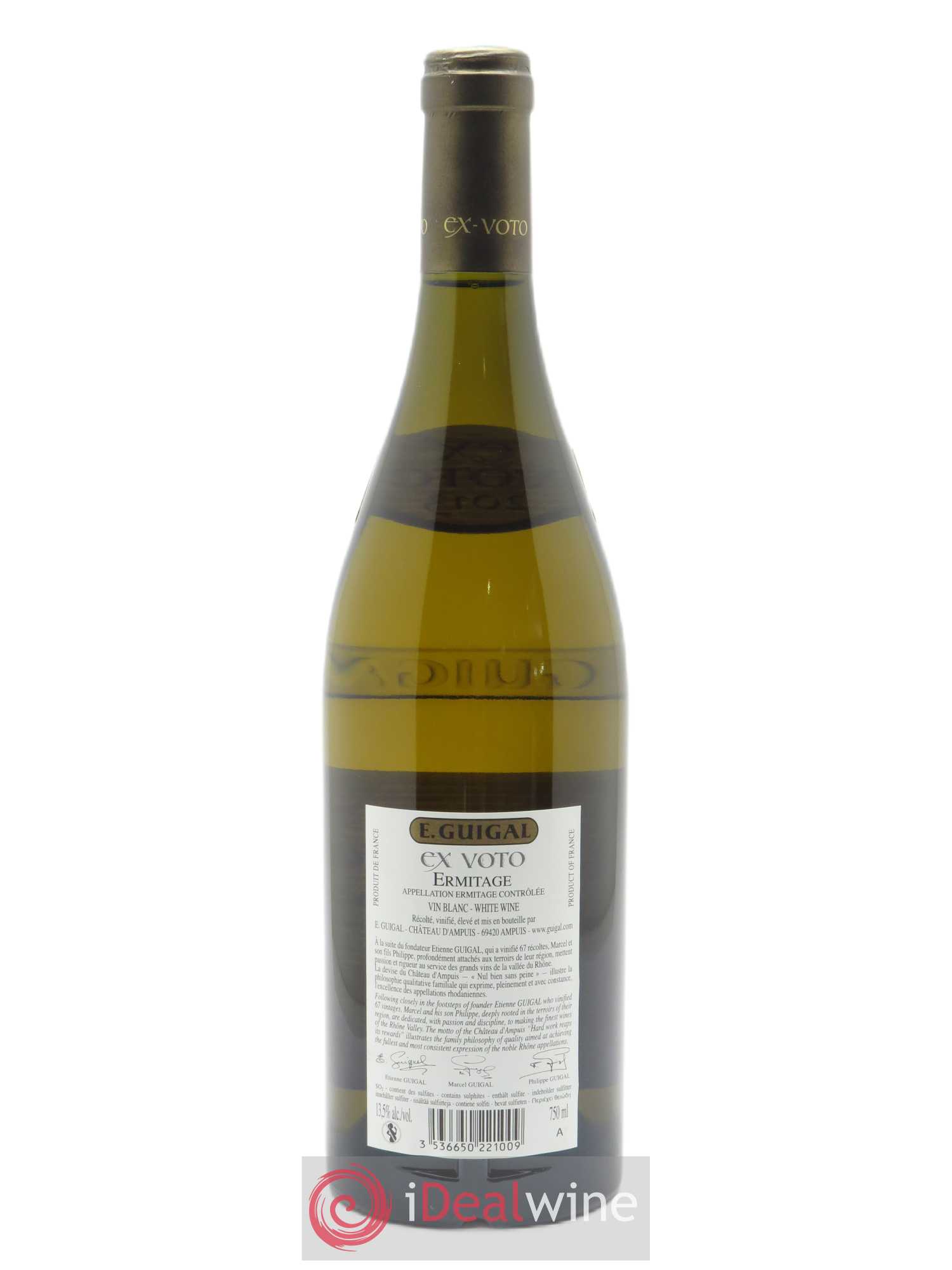Ermitage Ex Voto Guigal 2013 - Lot de 1 bouteille - 1