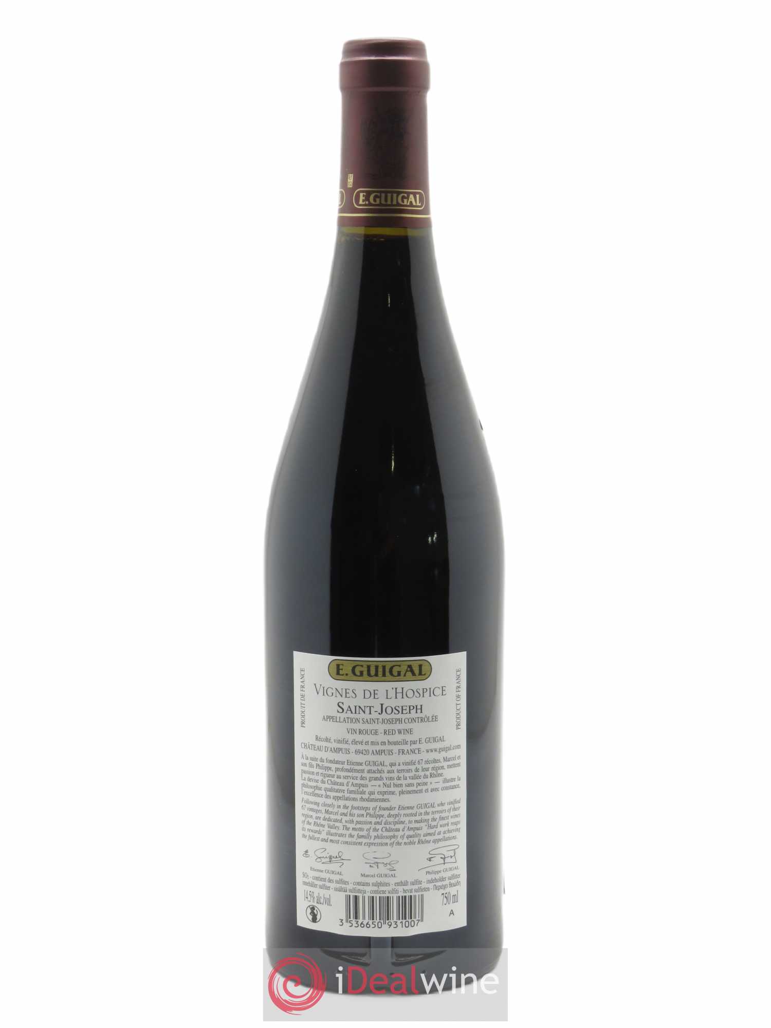 Saint-Joseph Vignes de l'Hospice Guigal 2019 - Lot de 1 bouteille - 1