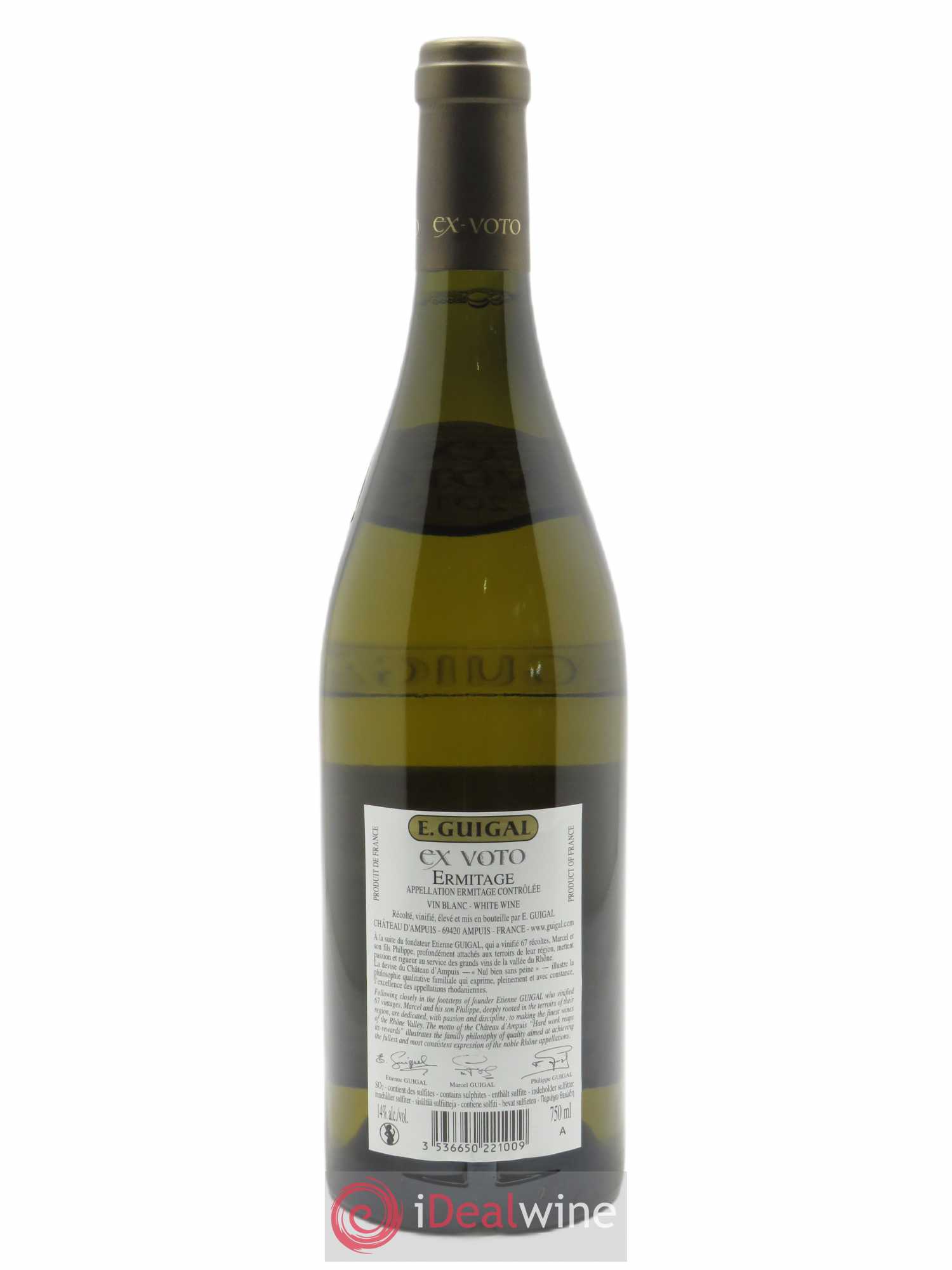 Ermitage Ex Voto Guigal 2018 - Lot de 1 bouteille - 1