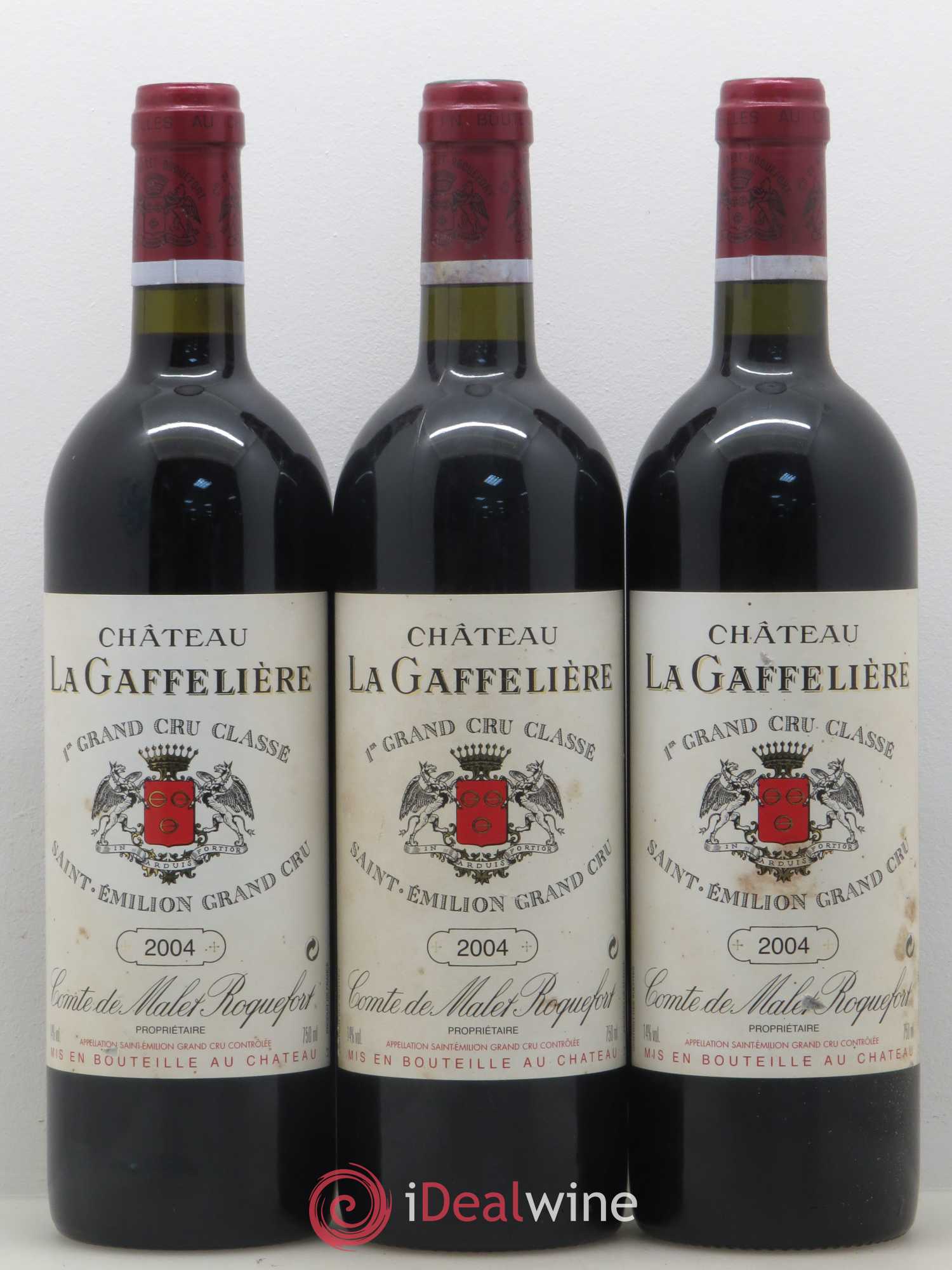 Château la Gaffelière 1er Grand Cru Classé B 2004 - Lot de 3 bouteilles - 0